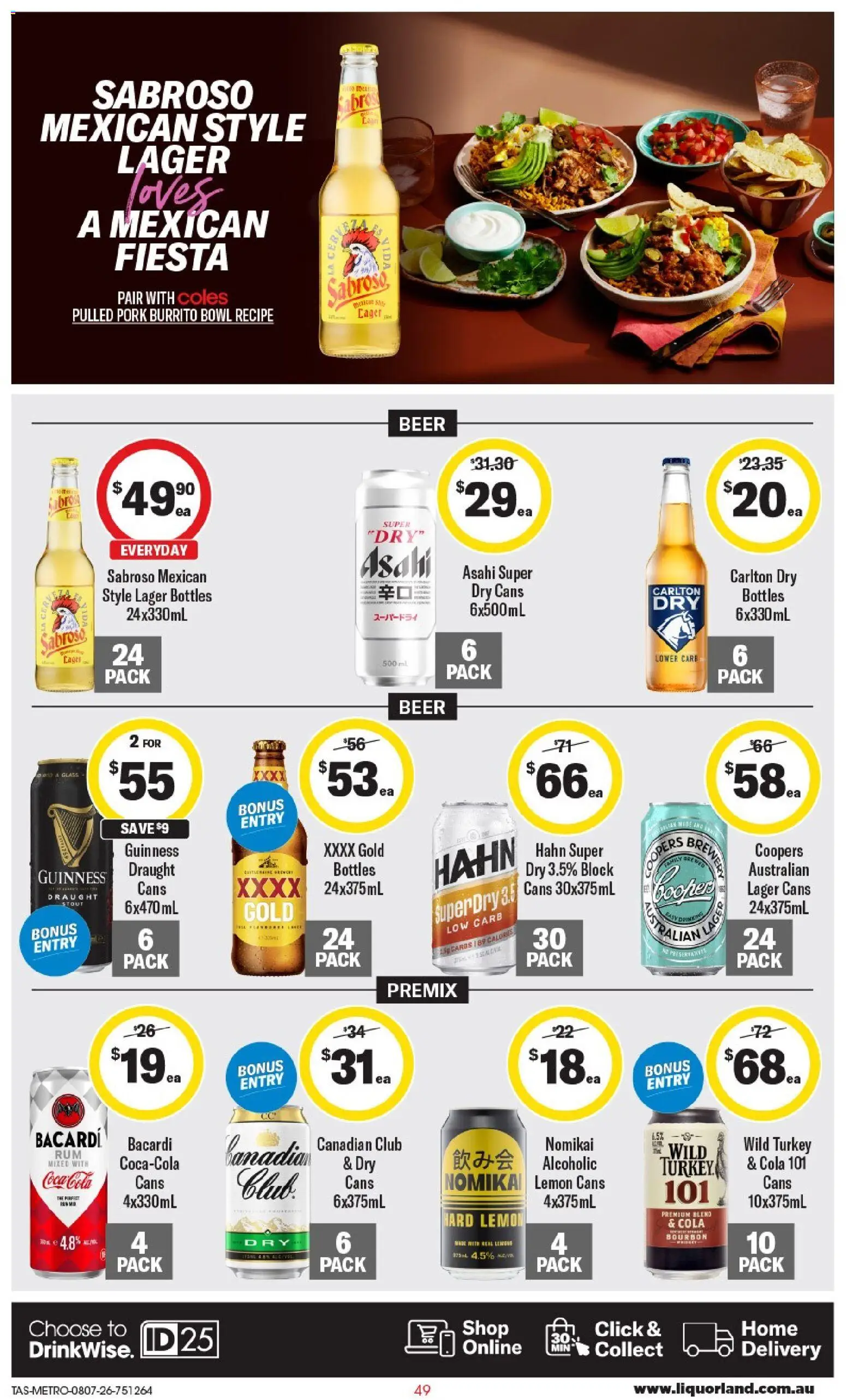 Coles catalogue - valid from 08/07/2026 | Page: 49 | Products: Pork, Bourbon, Lemon, Turkey