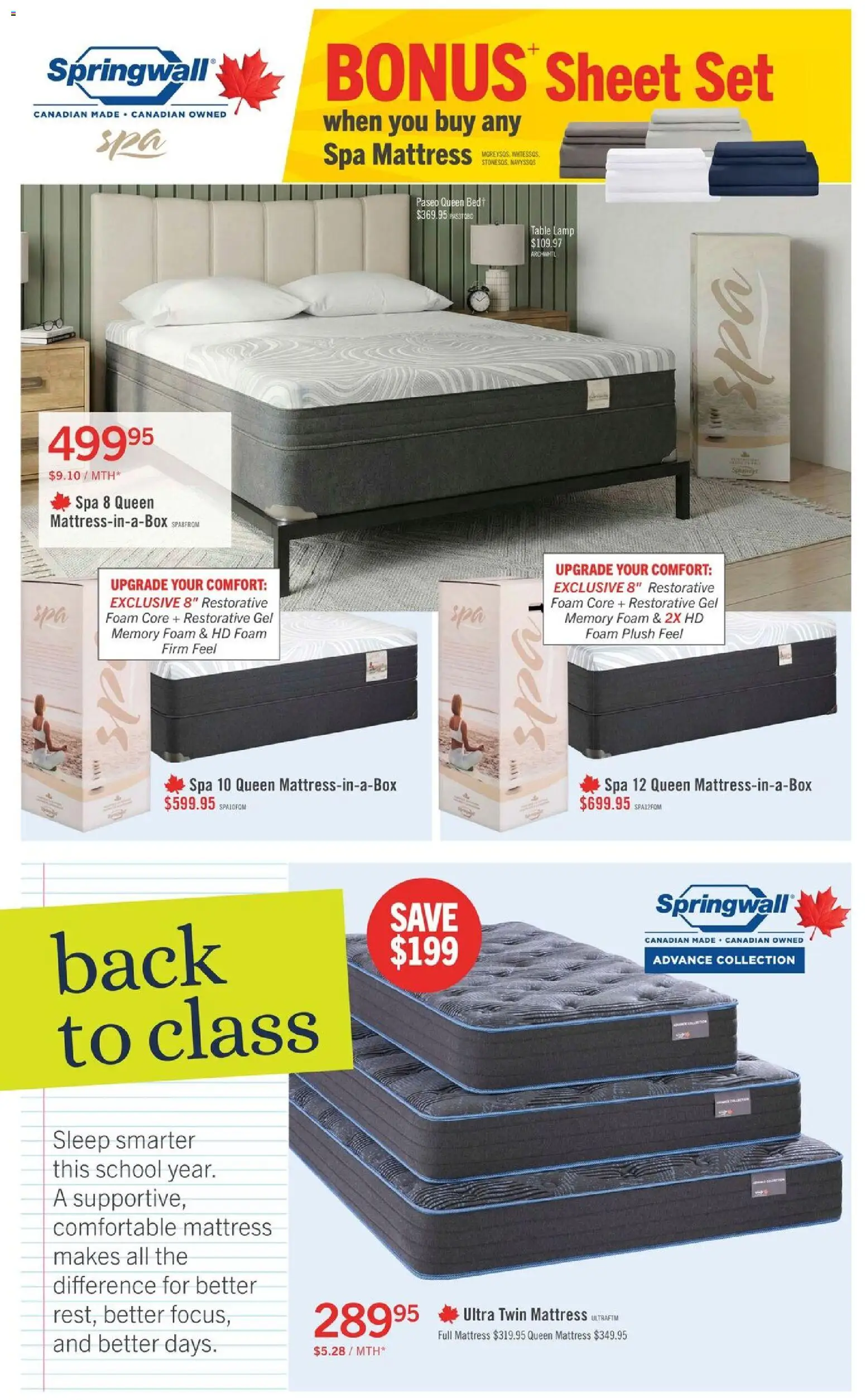 The Brick flyer valid from Sep 18, 2026 | Page: 5 | Products: Table lamp, Foam, Mattress, Table