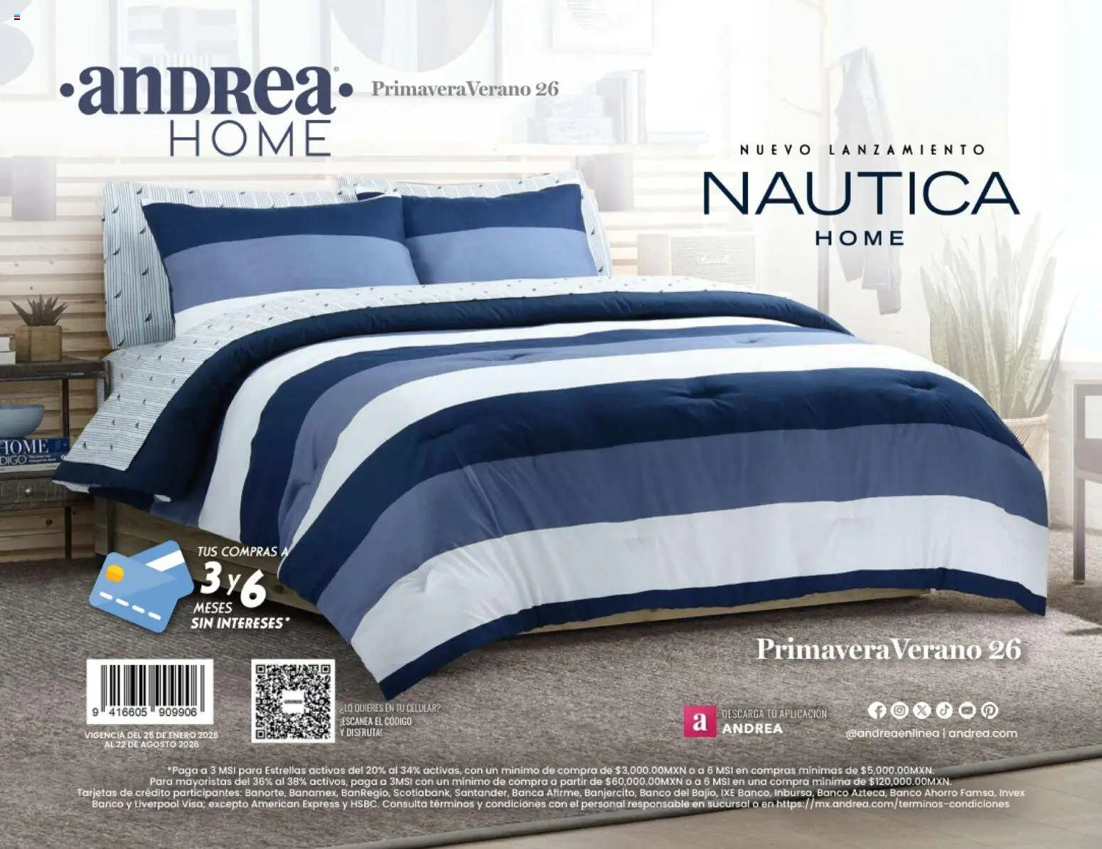 Nuevas ofertas de Andrea válidas en toda la República Mexicana desde el 25/01/2026. ¡Encuentra las mejores ofertas en Andrea catálogo Home! | Página: 136 | Productos: Banco