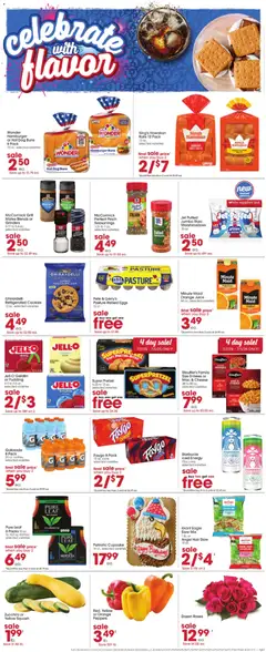 Preview of Giant Eagle weekly ads valid from 07/02/2026 | Page: 3 | Products: Peppers, Zucchini, Butter, Tea