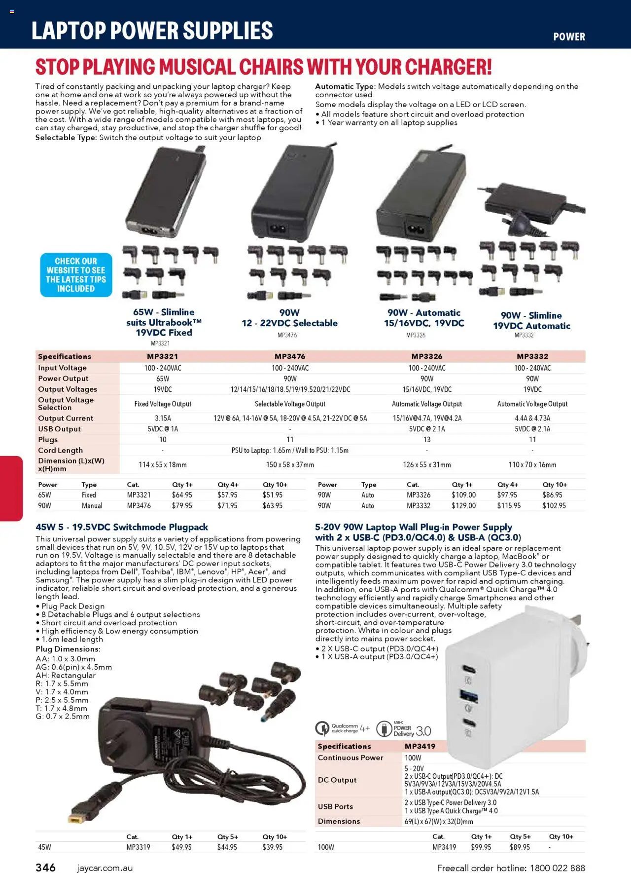 Jaycar catalogue - valid from 09/07/2025 | Page: 346 | Products: Charger, Connector, Laptop, Usb