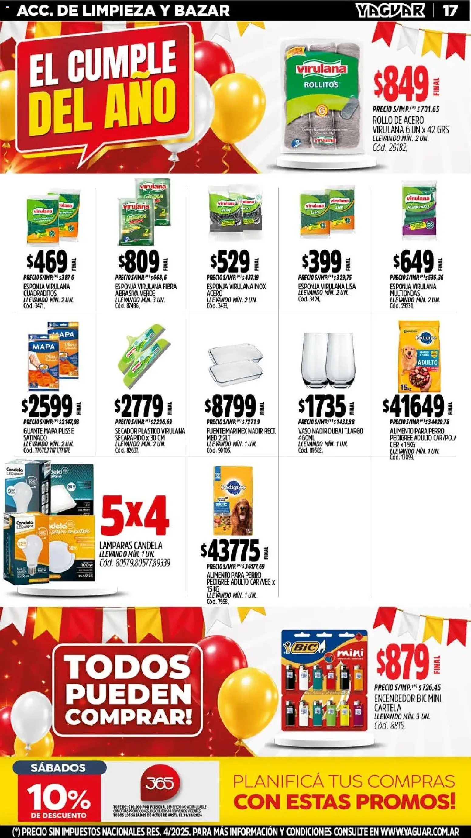 Yaguar - Oferta Semanal Chaco │ válido desde el 19/10/2026 | Página: 19