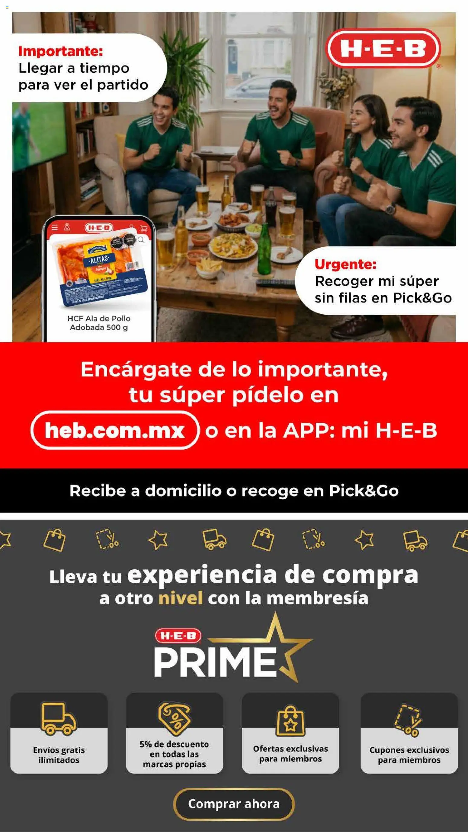 Nuevas ofertas de H-E-B válidas en toda la República Mexicana desde el 03/07/2026. ¡Encuentra las mejores ofertas en H-E-B folleto! | Página: 23 | Productos: Pollo