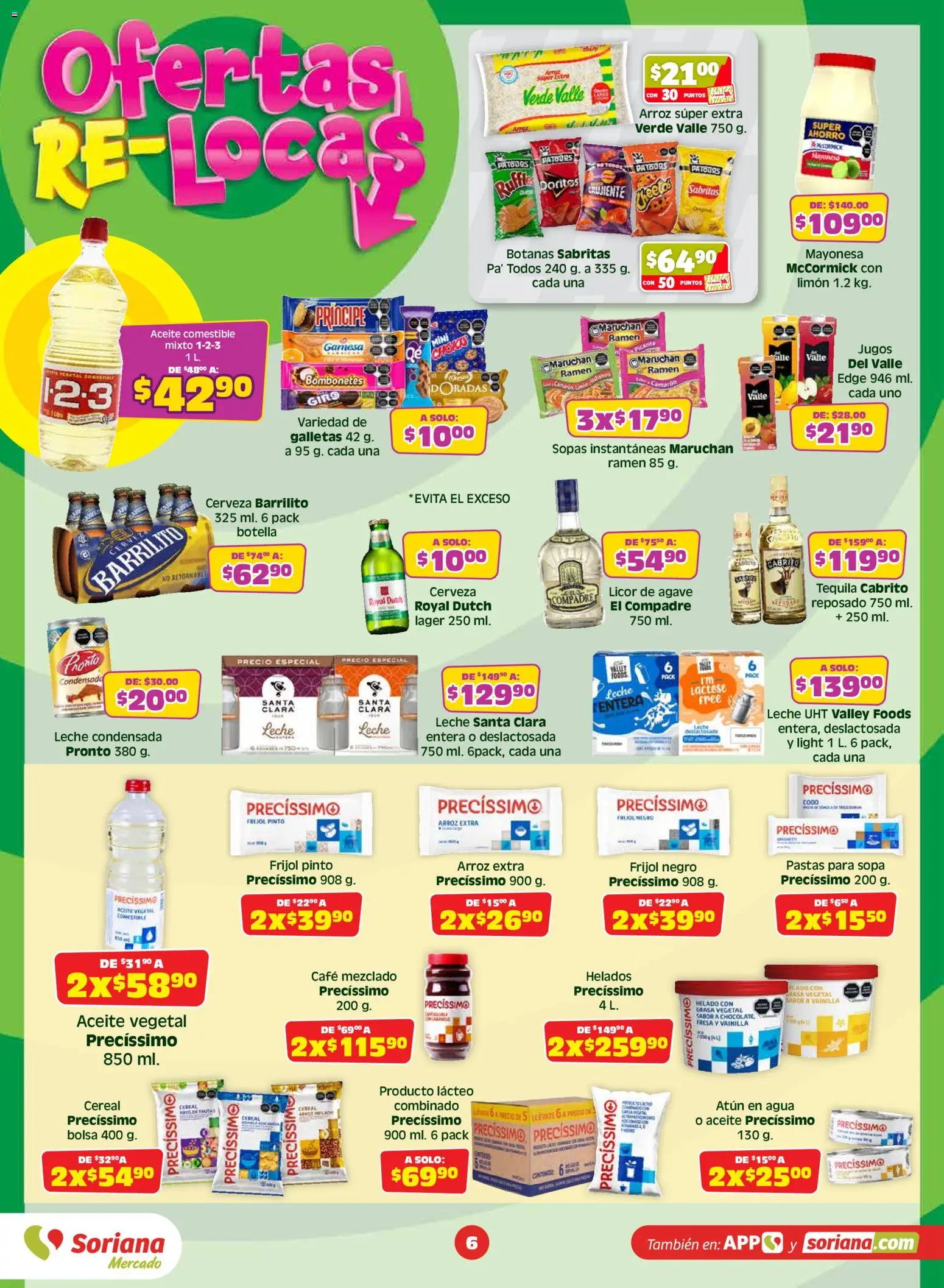 Nuevas ofertas de Soriana válidas en toda la República Mexicana desde el 26/06/2026. ¡Encuentra las mejores ofertas en Soriana Julio Regalado Mercado Nacional! | Página: 6