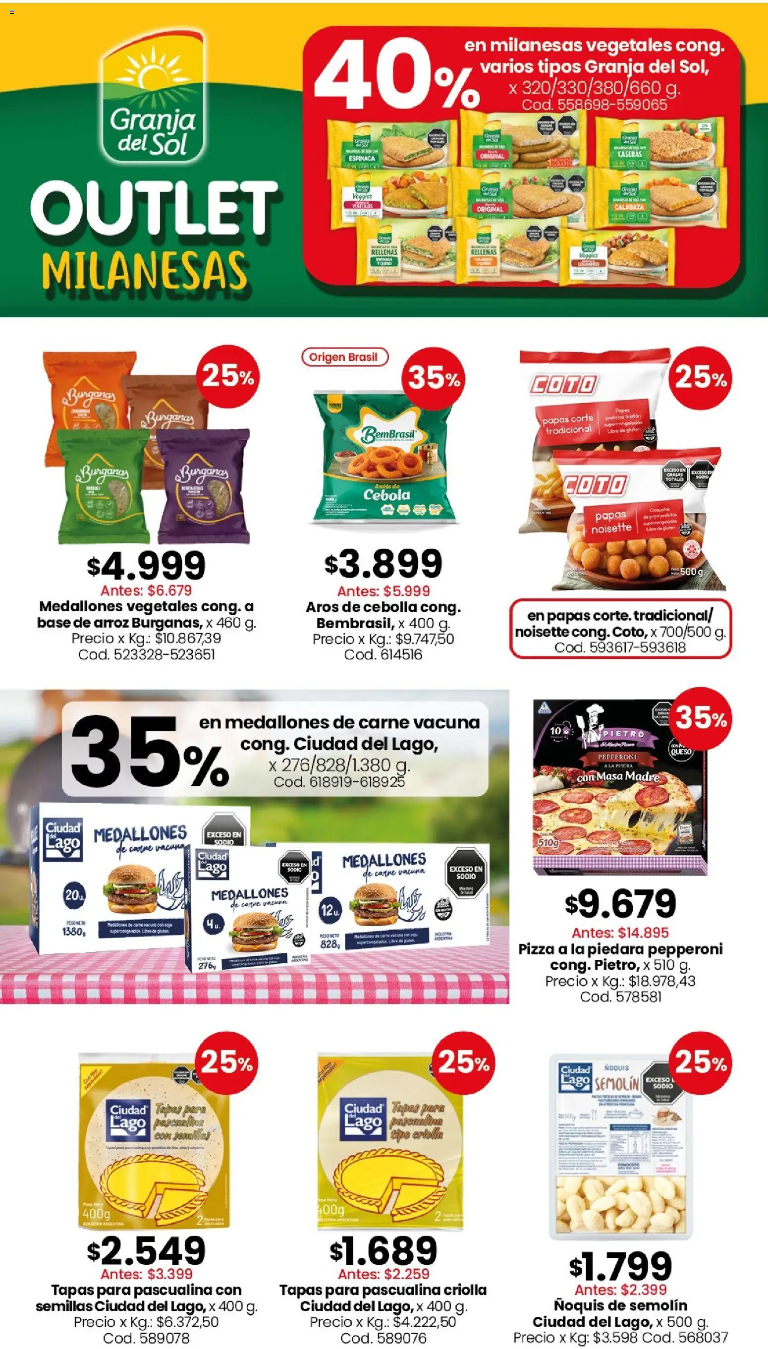 Coto - Ofertas │ válido desde el 01/08/2026 | Página: 7 | Productos: Cebolla, Queso, Ñoquis, Espinaca