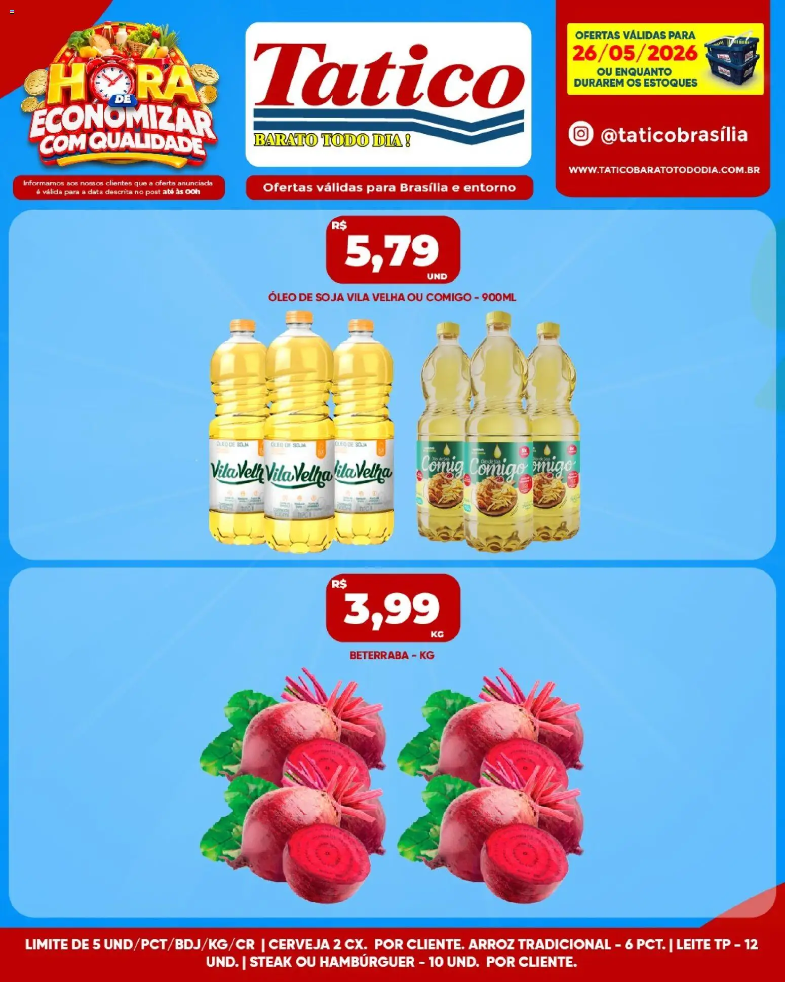 Tatico Folheto - válido de 27.05.2026 | Página: 28 | Produtos: Beterraba, Leite, Óleo, Arroz