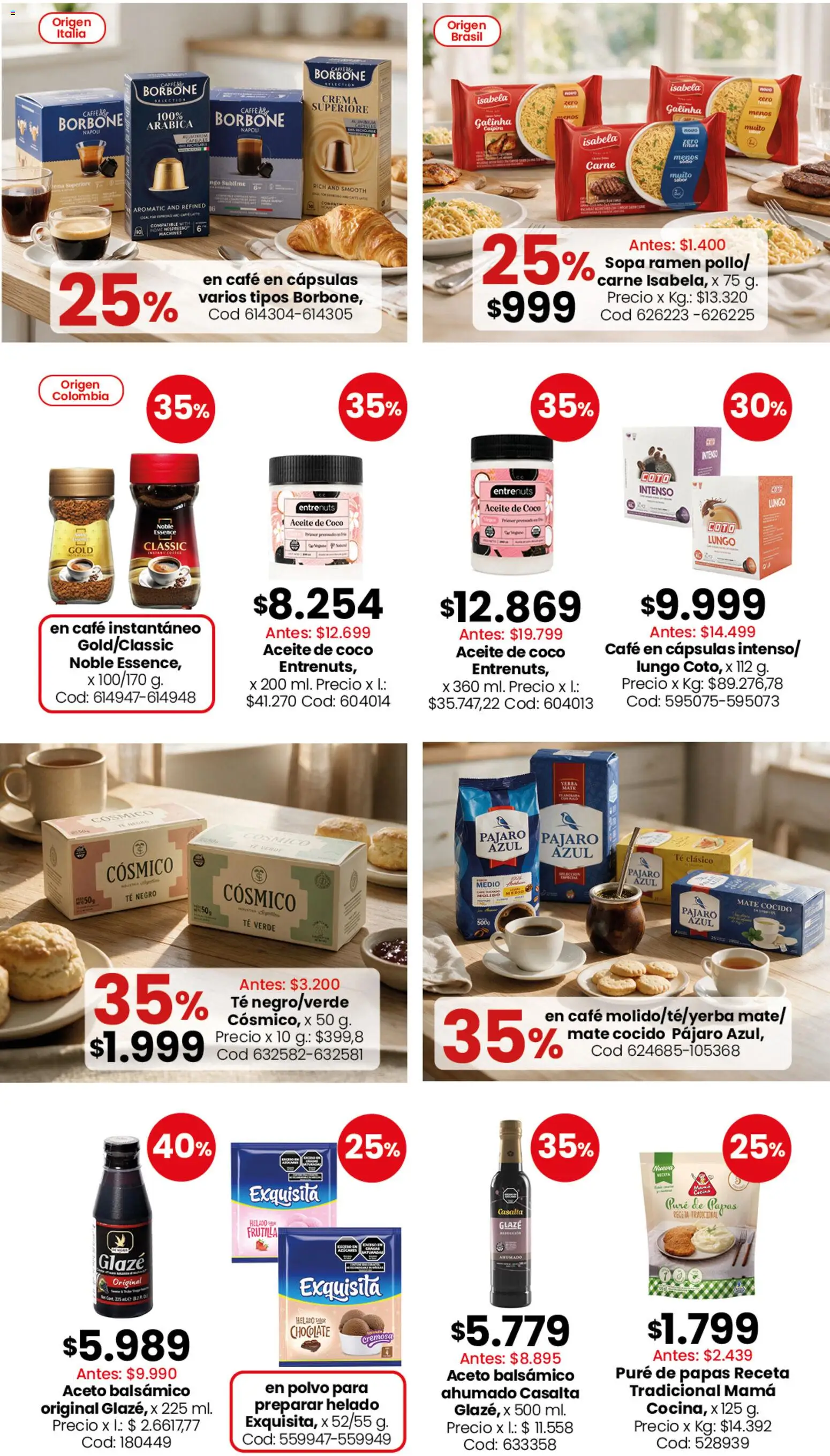 Coto -  Almacén y bebidas │ válido desde el 28/09/2026 | Página: 3 | Productos: Helado, Papas, Cápsulas, Crema