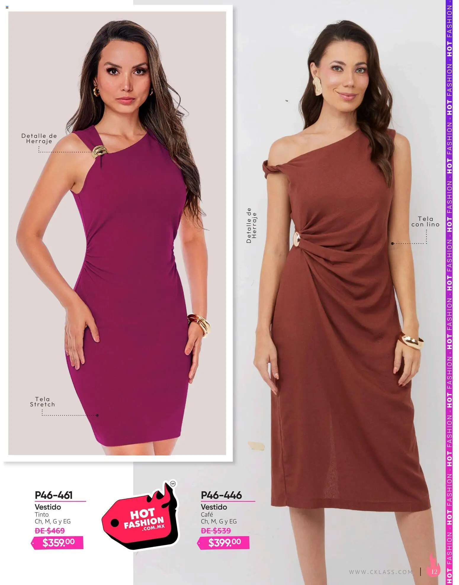 Nuevas ofertas de Cklass válidas en toda la República Mexicana desde el 03/08/2026. ¡Encuentra las mejores ofertas en Cklass catálogo Hot Fashion Calzado! | Página: 125 | Productos: Café, Vestido