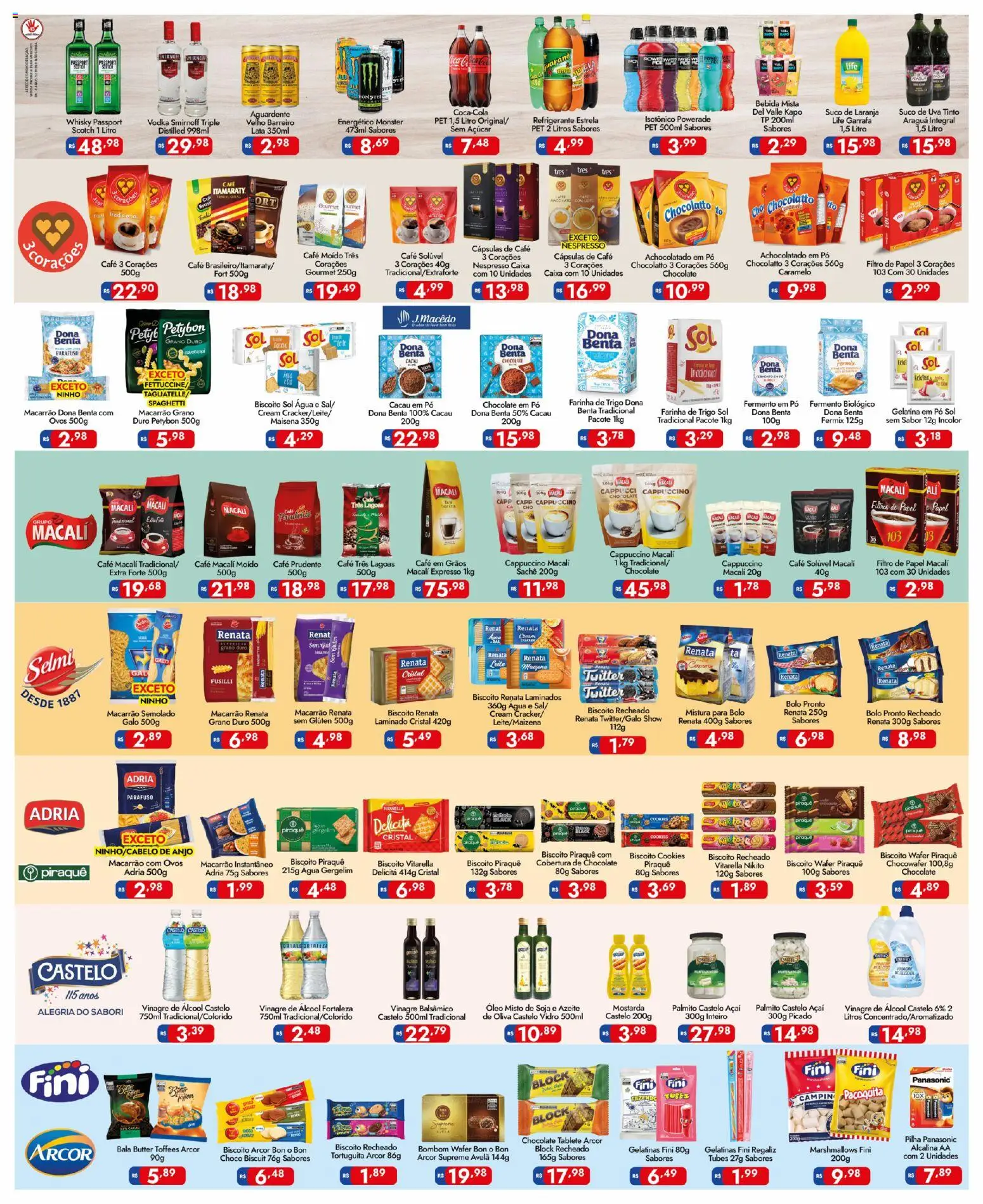 Supermercados Rondon Folheto - válido de 04/09/2026 | Página: 3 | Produtos: Mostarda, Energético, Refrigerante, Bombom