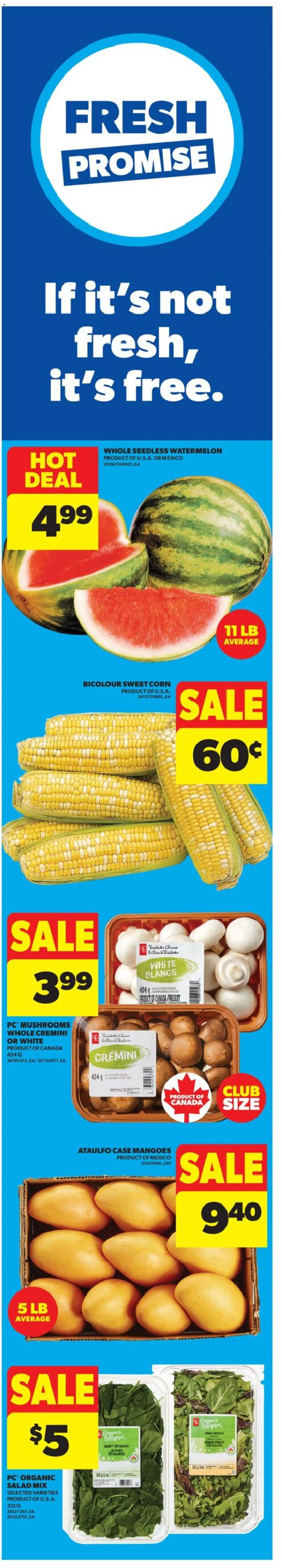 Real Canadian Superstore flyer valid from 14.05.2026 | Page: 3 | Products: Salad, PC, Case