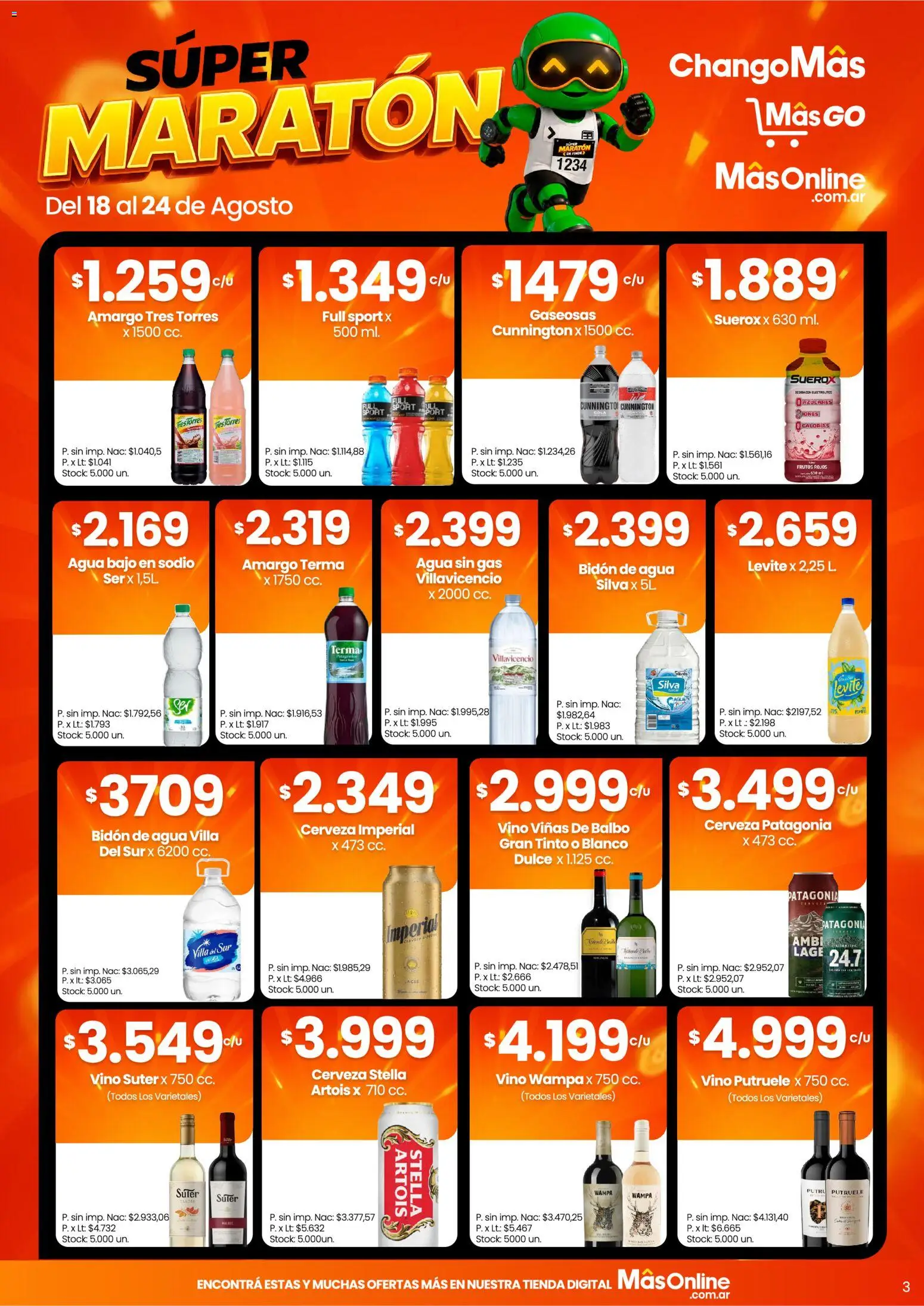Changomas ofertas │ válido desde el 18/08/2026 | Página: 6 | Productos: Frutos rojos, Bidón, Agua, Vino