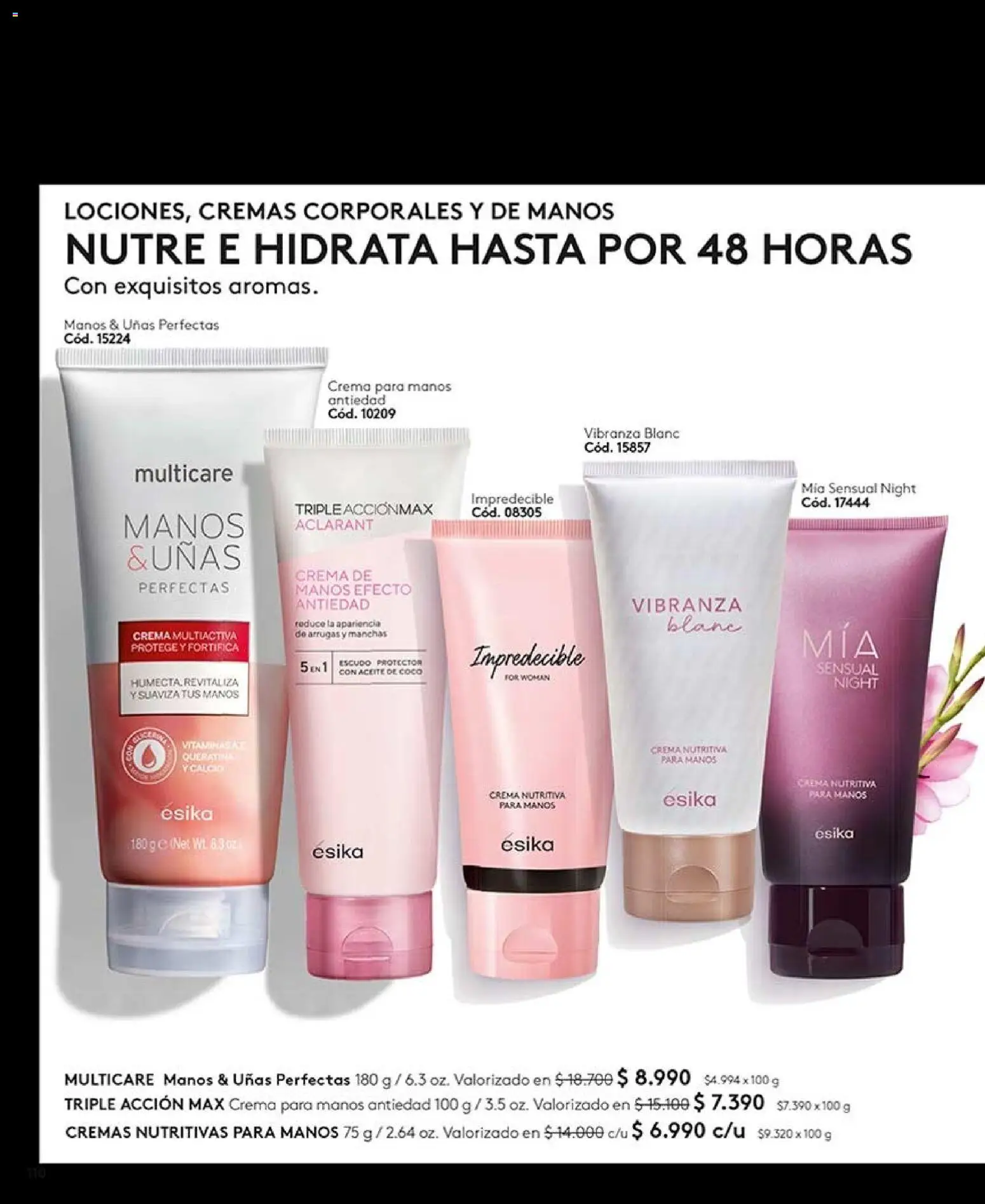 Catálogo Ésika Campaña 12 │ válido desde el 06.07.2026 | Página: 110 | Productos: Crema de manos, Aceite, Crema