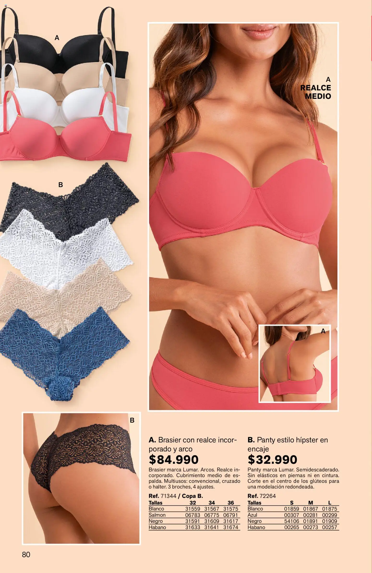 Leonisa revista - valida desde el 24/08/2026 | Página: 80 | Productos: Brasier, Salmón