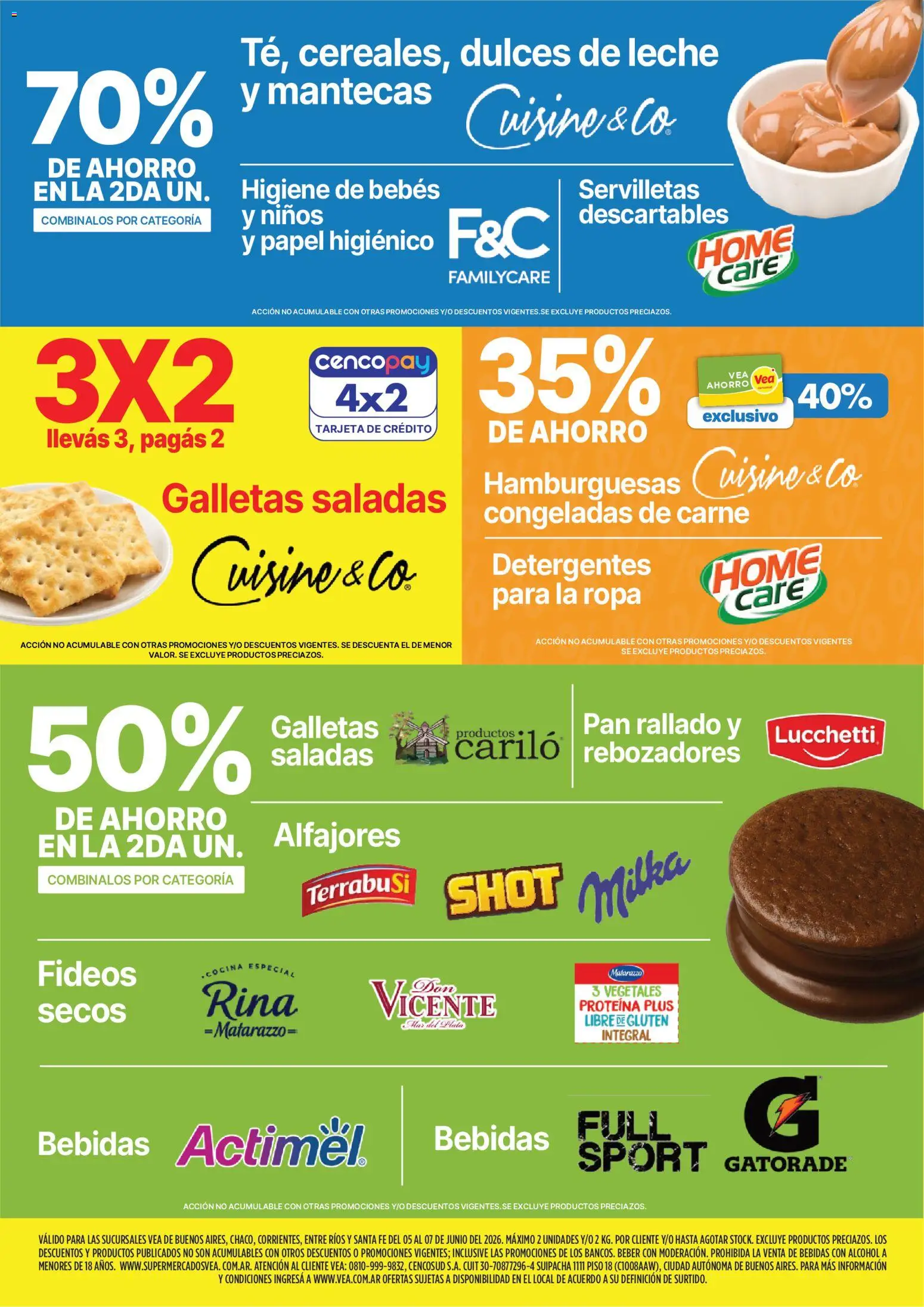 Vea - Ofertas │ válido desde el 05.06.2026 | Página: 7 | Productos: Cocina, Servilletas, Fideos, Pan rallado