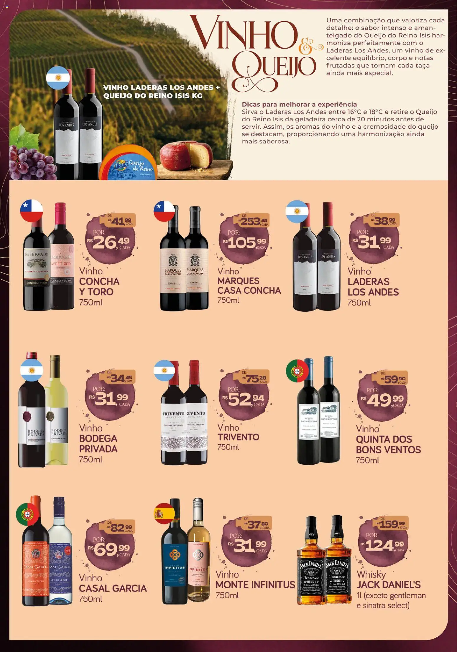 Cometa Supermercados Folheto - válido de 06/08/2026 | Página: 3 | Produtos: Geladeira, Cerca, Queijo, Vinho tinto