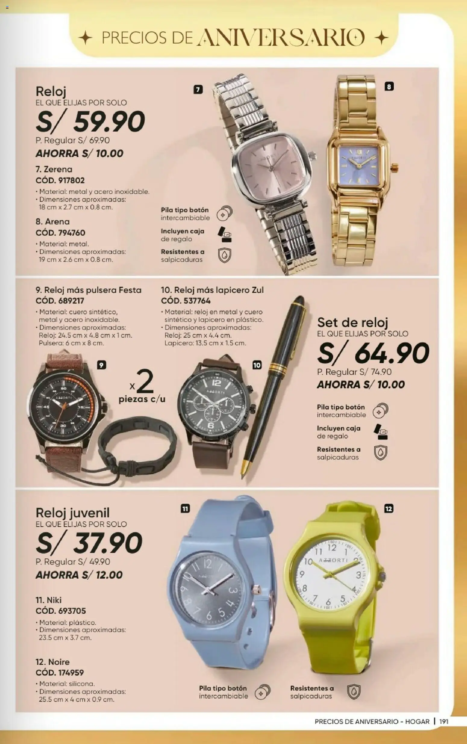 Catálogo Azzorti válido desde 20/09/2026 | Página: 193 | Productos: Caja, Reloj