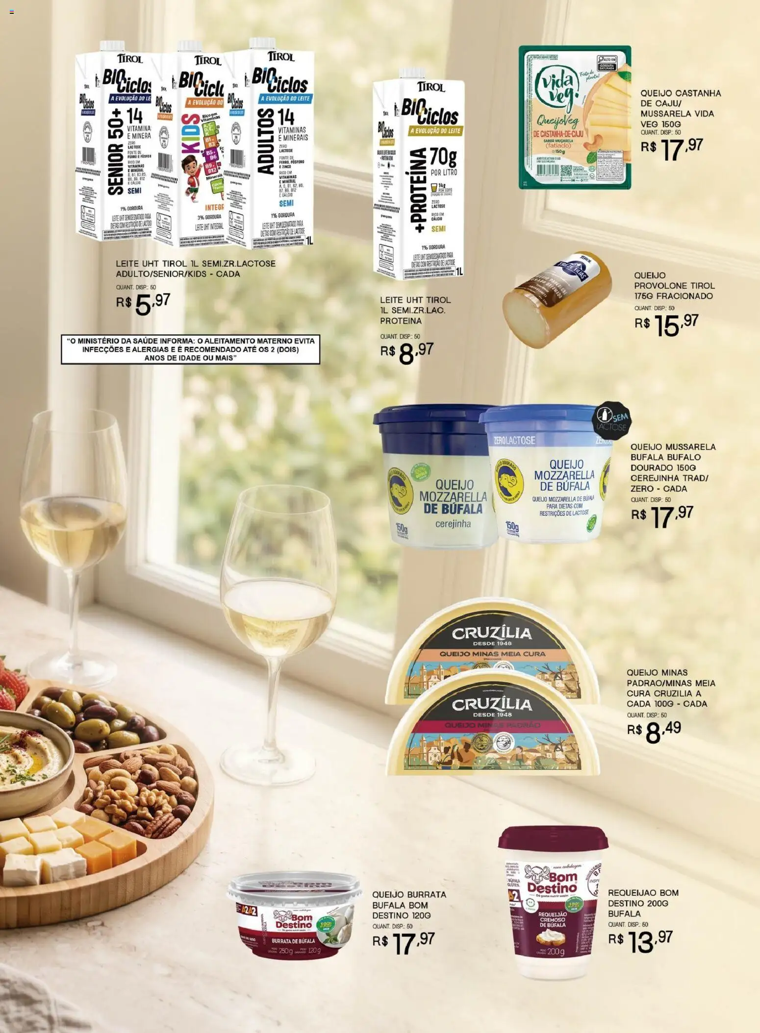 Bistek Supermercados Folheto - válido de 30/09/2026 | Página: 5 | Produtos: Fósforo, Queijo burrata, Queijo, Muçarela