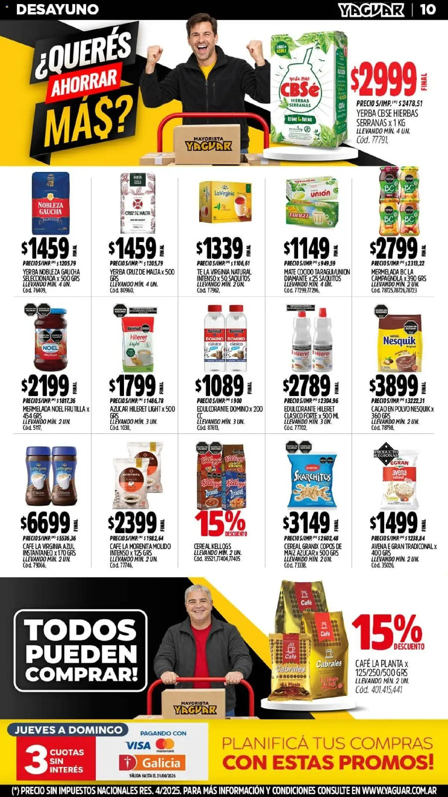 Yaguar - Oferta Semanal General Roca │ válido desde el 17/07/2026 | Página: 12 | Productos: Frutilla, Yerba, Avena, Té