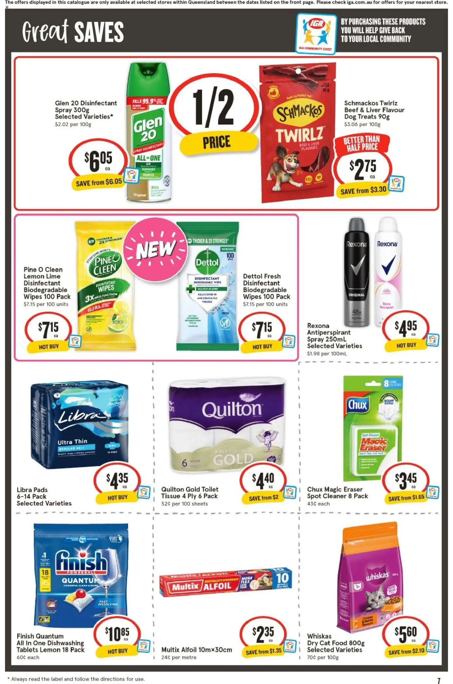 IGA catalogue - valid from 03.06.2026 | Page: 8 | Products: Toilet, Chicken, Beef, Tablets