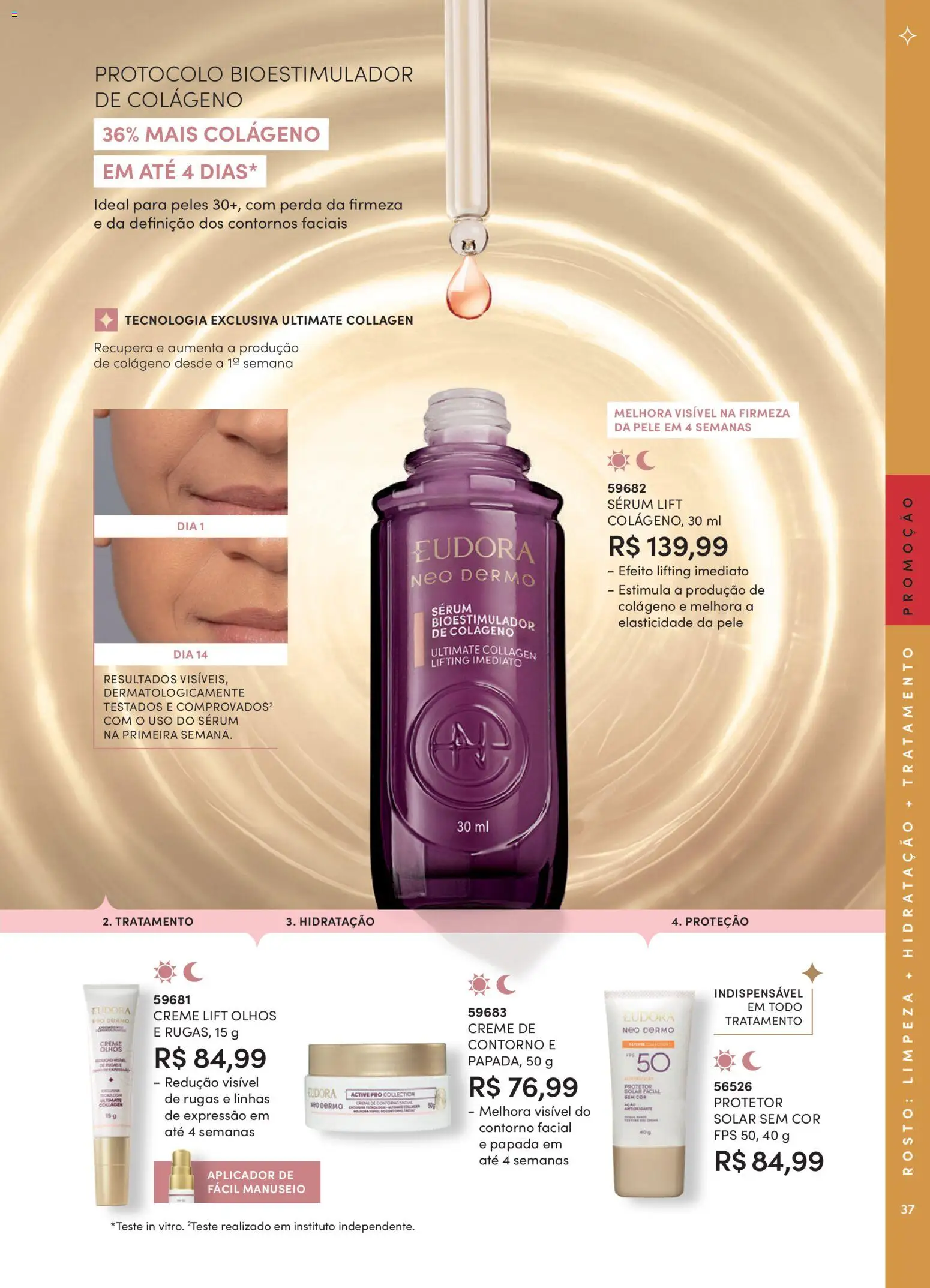 Eudora Folheto - válido de 15/07/2026 | Página: 40 | Produtos: Colágeno, Sérum, Creme