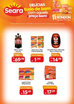 Supermercados Rondon ofertas Seara - Pré-Visualização do folheto da loja Supermercados Rondon, válido de 04/07/2026
