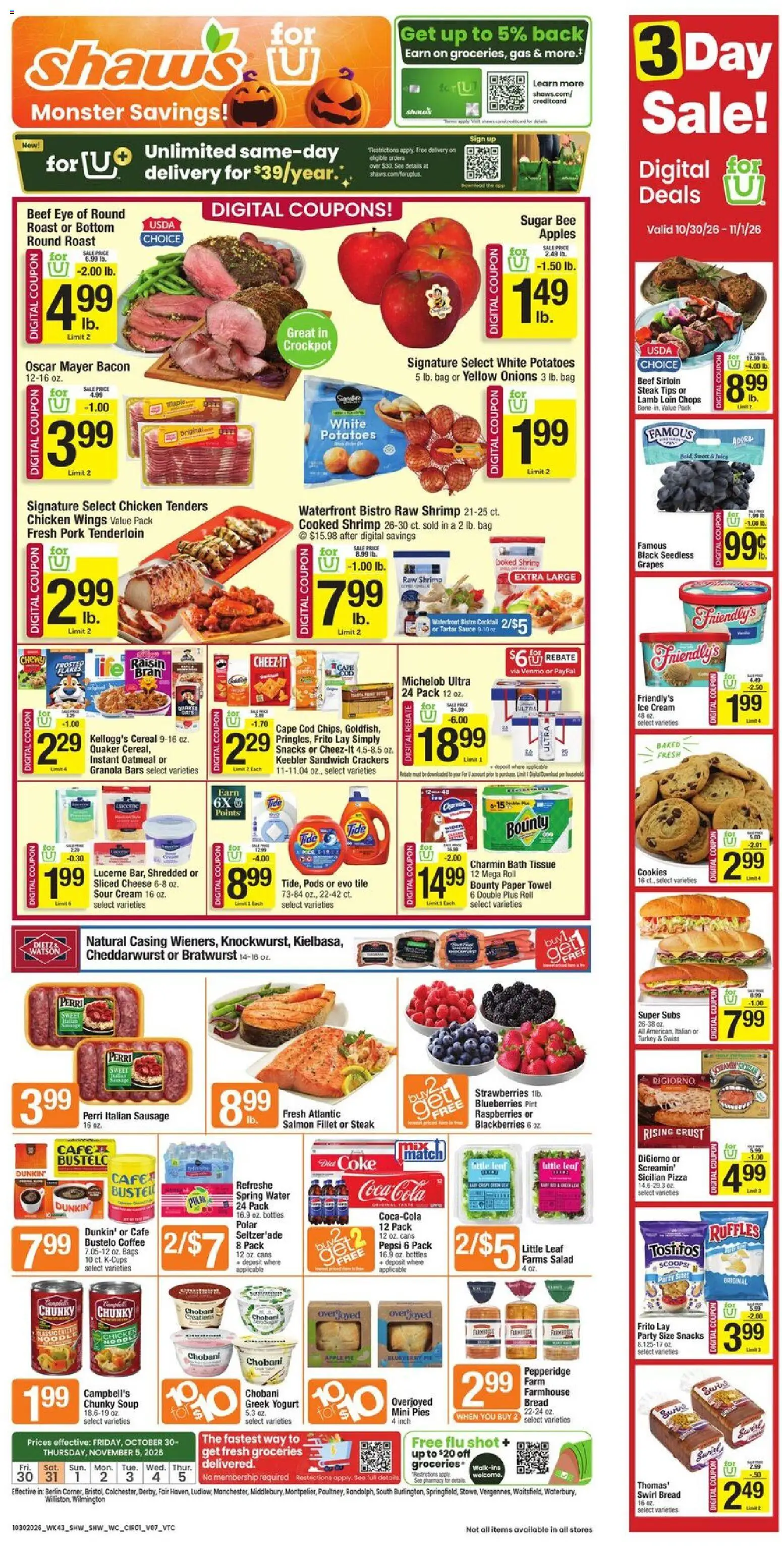 Shaw's Weekly Ad - valid from 10/30/2026 | Page: 1