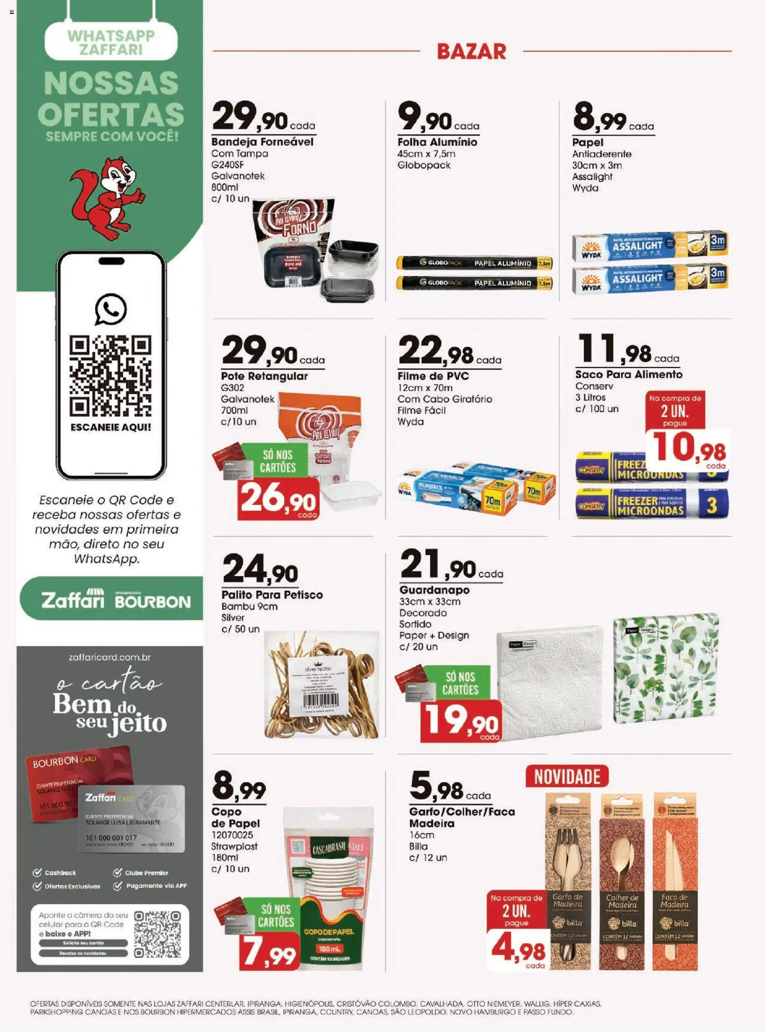 Zaffari Folheto - válido de 01/10/2026 | Página: 10 | Produtos: Forno, Freezer, Faca, Microondas