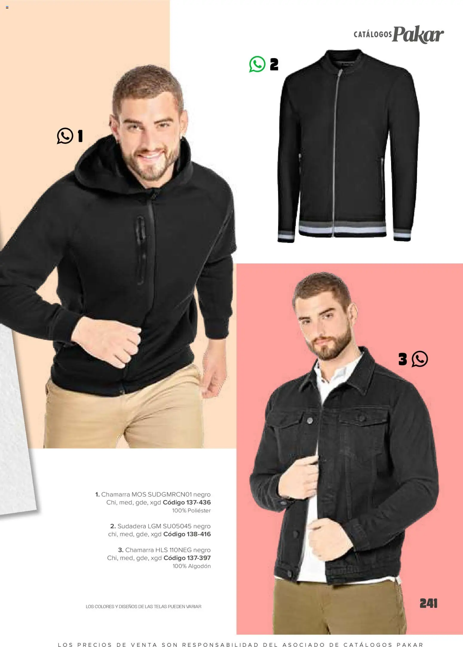 Nuevas ofertas de SC Pakar válidas en toda la República Mexicana desde el 30.01.2026. ¡Encuentra las mejores ofertas en SC Pakar catálogo Ropa! | Página: 241 | Productos: Chamarra, Algodón, Sudadera
