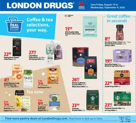 Preview of London Drugs flyer - Coffee & Tea from shop London Drugs valid from Aug 14, 2026