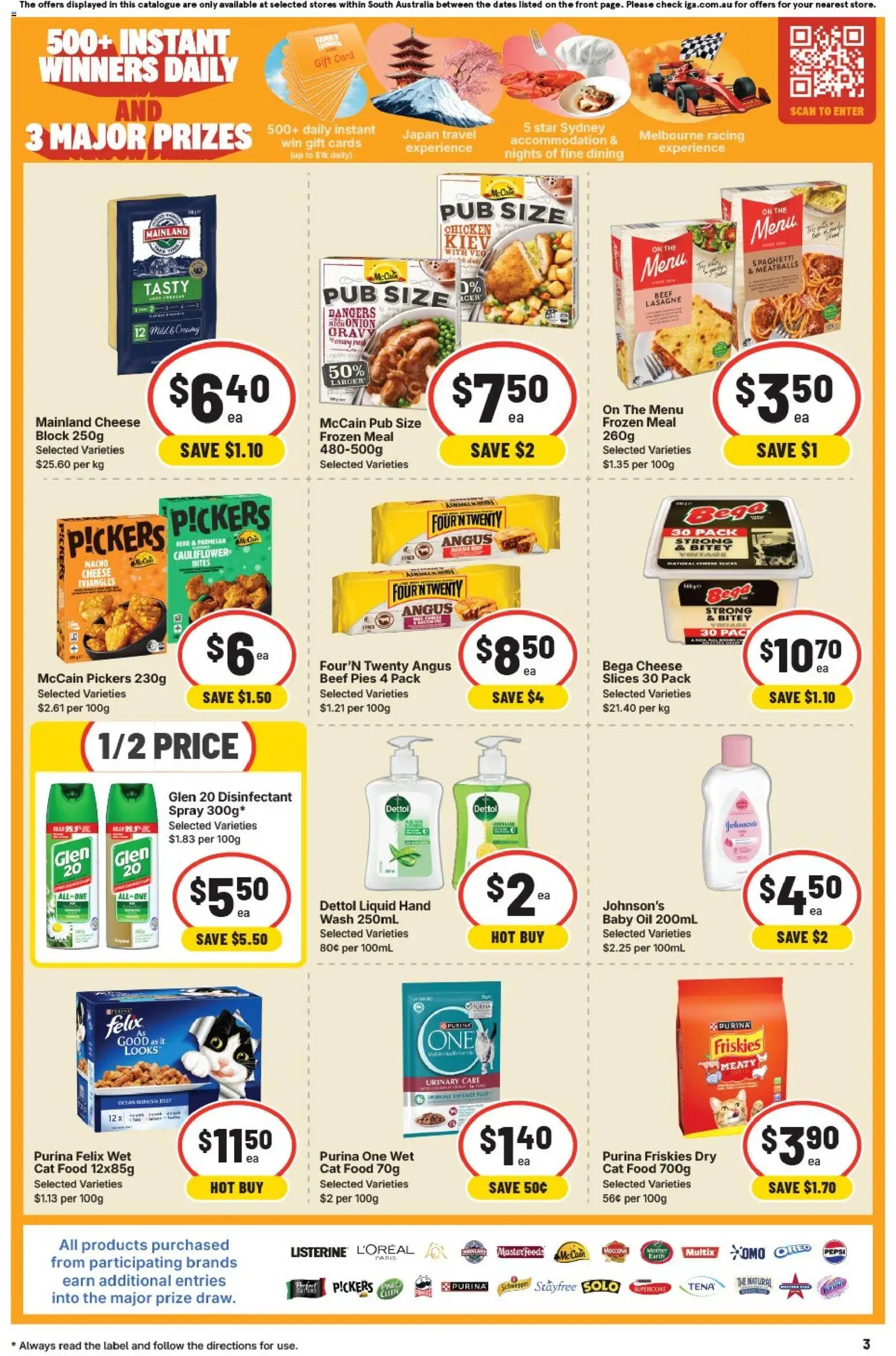 IGA catalogue - valid from 22/07/2026 | Page: 3 | Products: Cheese, Oil, Beef, Cauliflower