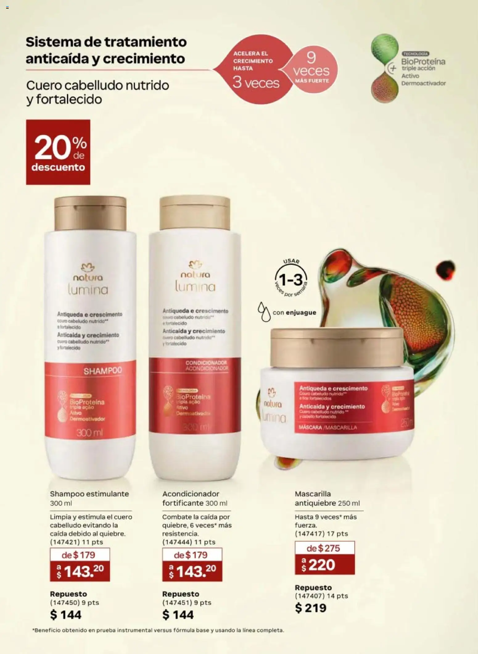 Nuevas ofertas de Natura válidas en toda la República Mexicana desde el 20/02/2026. ¡Encuentra las mejores ofertas en Natura campaña 4 2026! | Página: 114 | Productos: Máscara, Shampoo, Mascarilla, Acondicionador