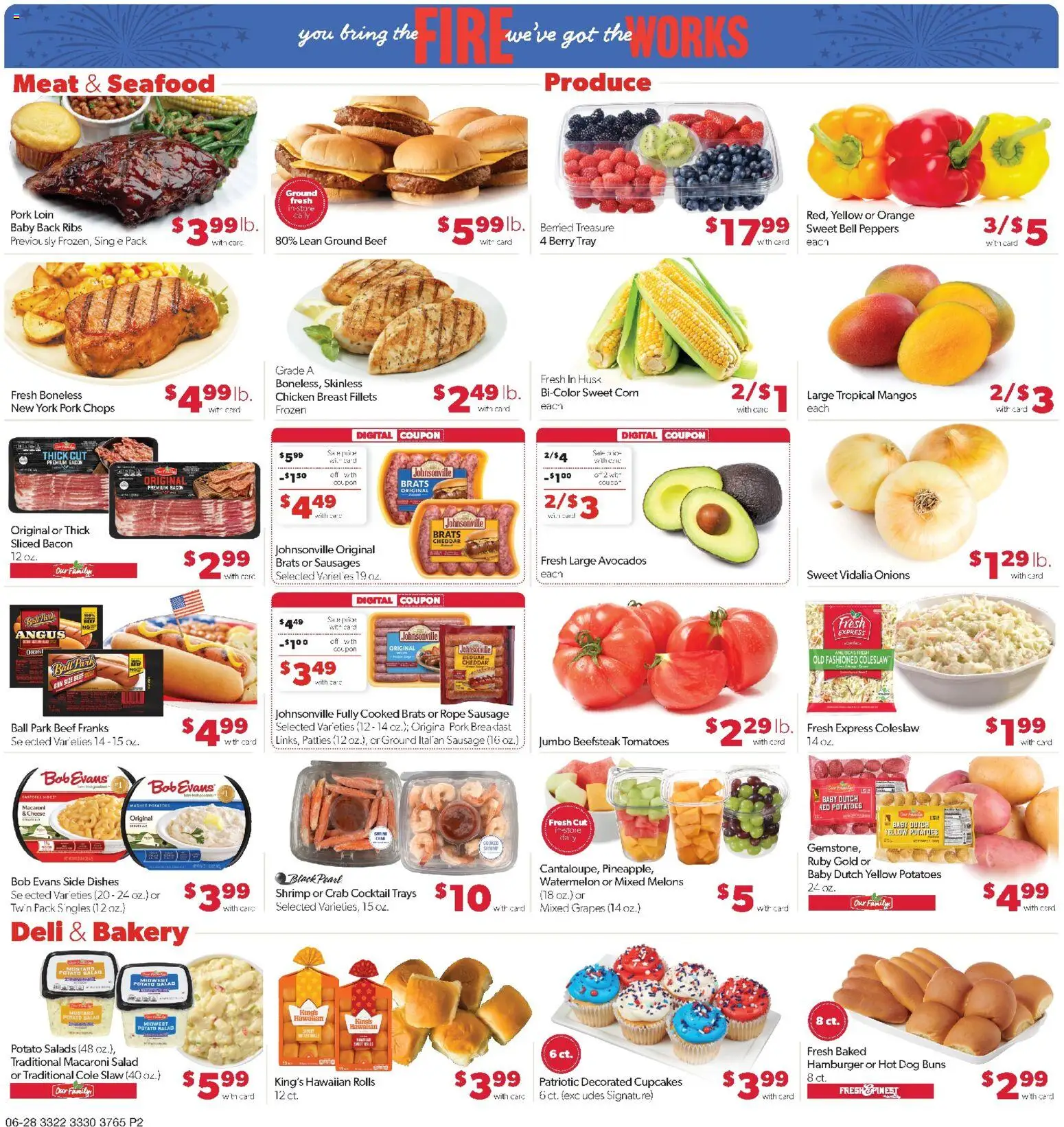 Family Fare Weekly Ad - MN - valid from 06/28/2026 | Page: 2 | Products: Bakery, Wire, Pork, Grapes