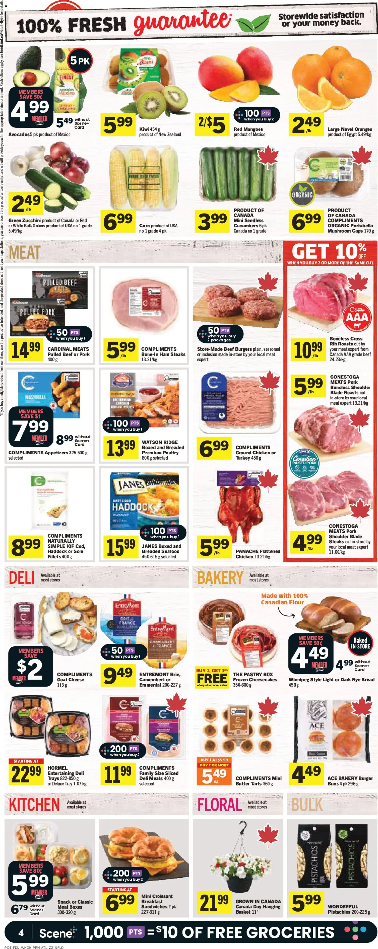 Foodland flyer valid from Jun 25, 2026 | Page: 5 | Products: Box, Basket, Cheese, Oranges