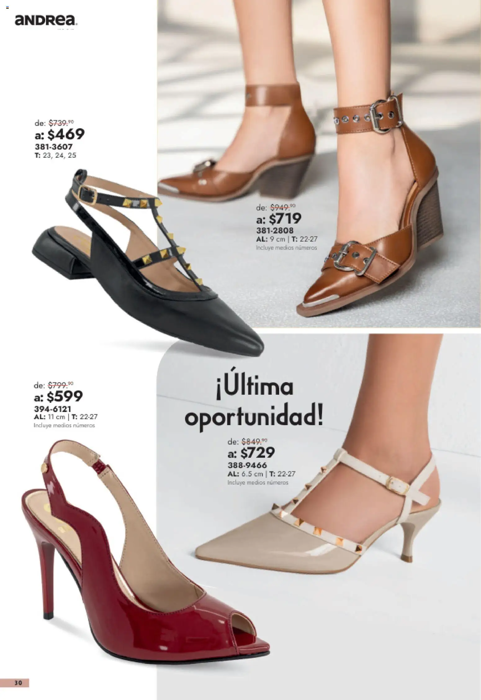 Nuevas ofertas de Andrea válidas en toda la República Mexicana desde el 26/07/2026. ¡Encuentra las mejores ofertas en Andrea catálogo Outlet! | Página: 30