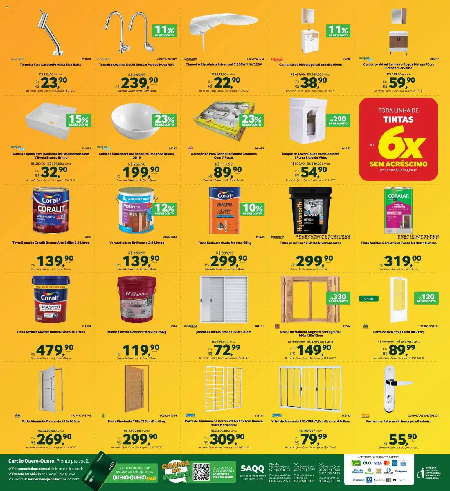 Lojas Quero-Quero ofertas Festival dos Acabamentos de 01/05/2026 ? Não perca as melhores promoções! | Brasil