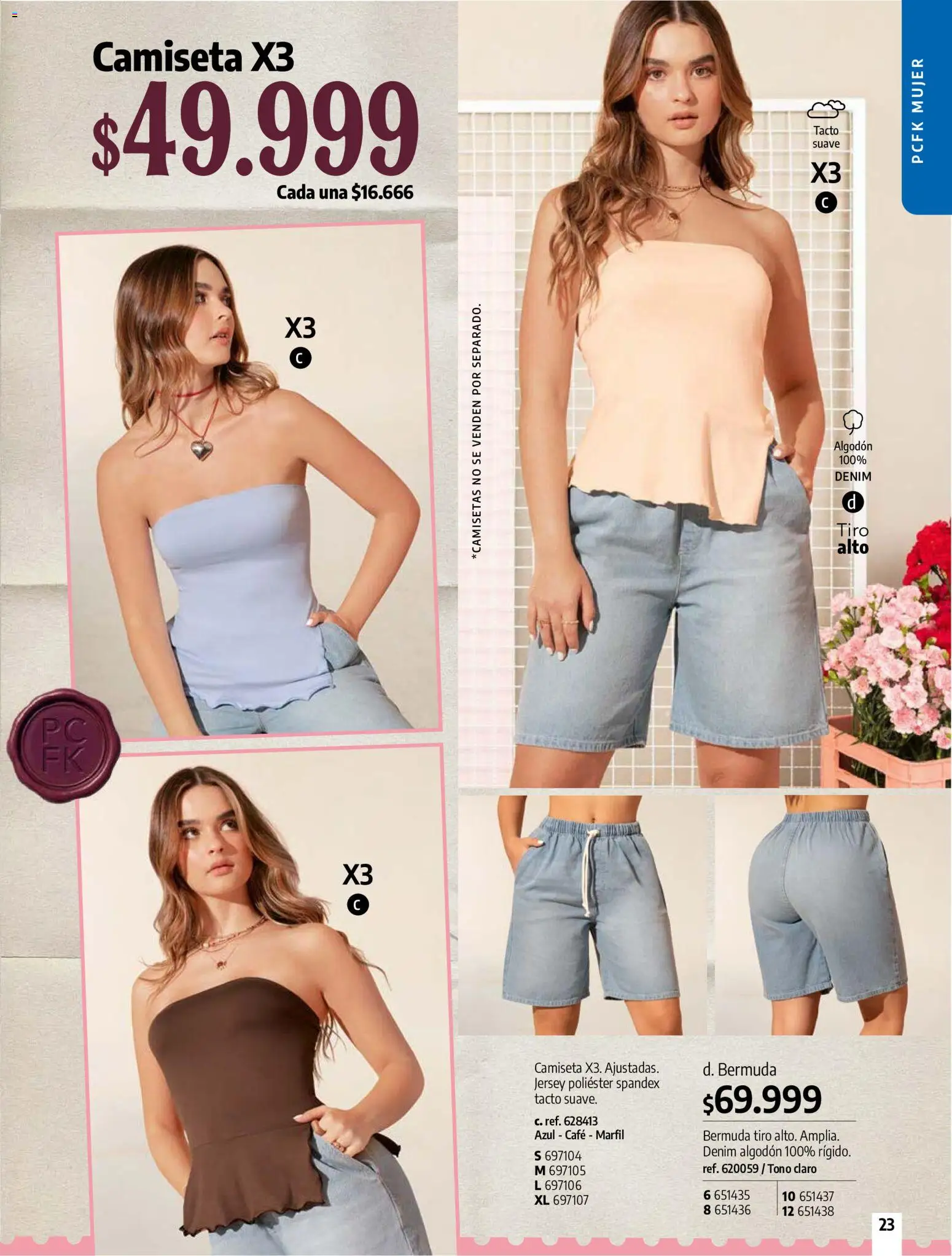 Pacifika revista - valida desde el 21/07/2026 | Página: 22 | Productos: Algodón, Bermuda, Camiseta, Café