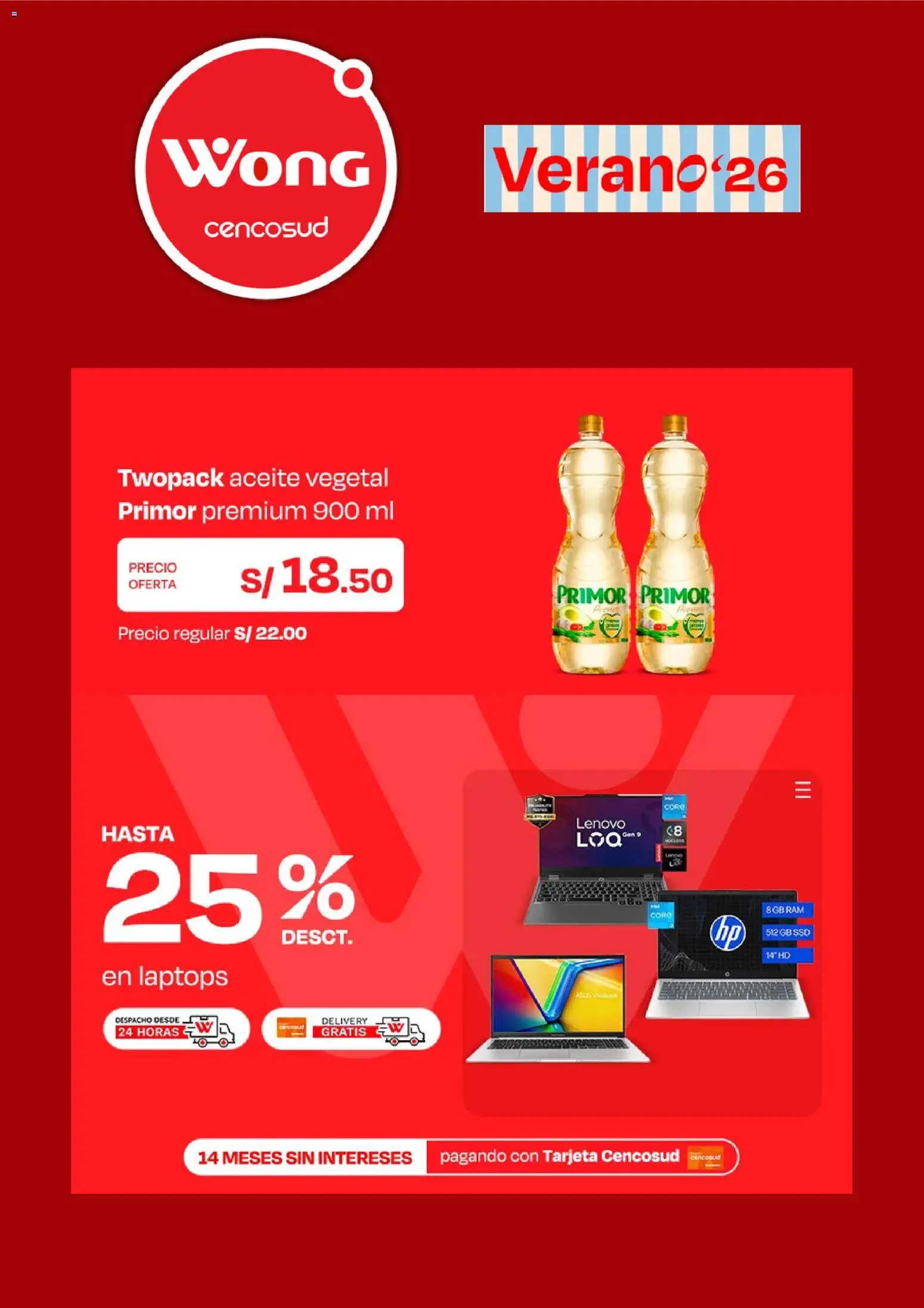 Catálogo Wong válido desde 10/08/2026 | Página: 6 | Productos: Aceite vegetal, Aceite