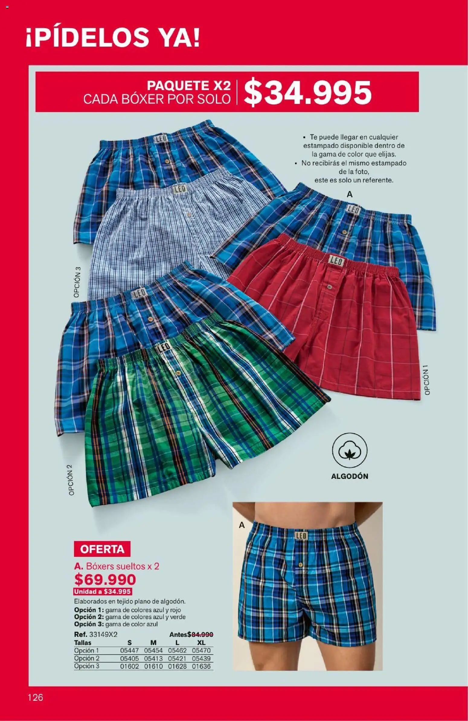 Leonisa revista - valida desde el 04/08/2026 | Página: 126 | Productos: Té, Algodón, Boxers