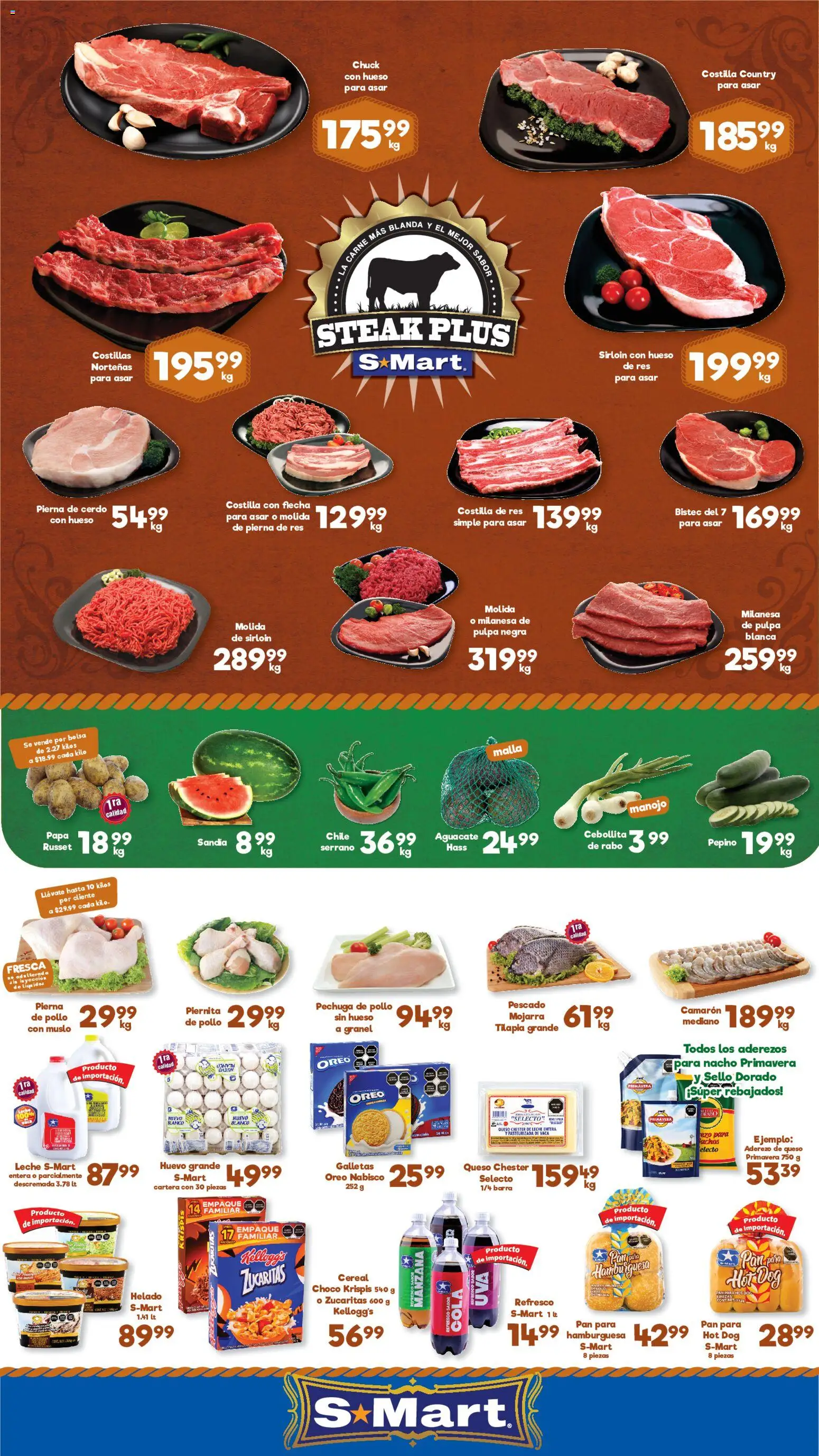 Nuevas ofertas de S-Mart válidas en toda la República Mexicana desde el 19.06.2026. ¡Encuentra las mejores ofertas en S-Mart folleto Monterrey! | Página: 1