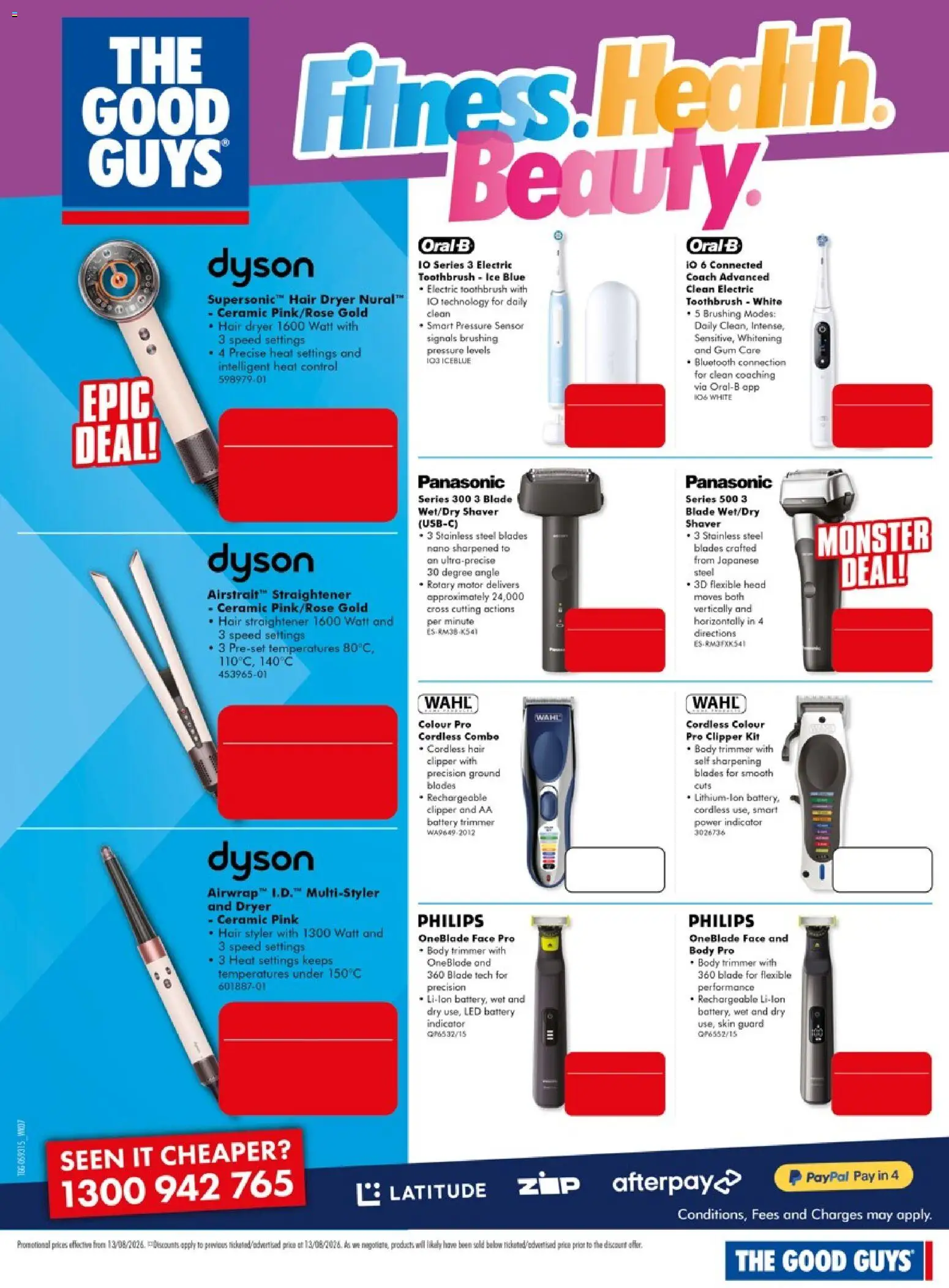 The Good Guys catalogue - valid from 13/08/2026 | Page: 12 | Products: Ice, Nano, Hair straightener, Electric toothbrush