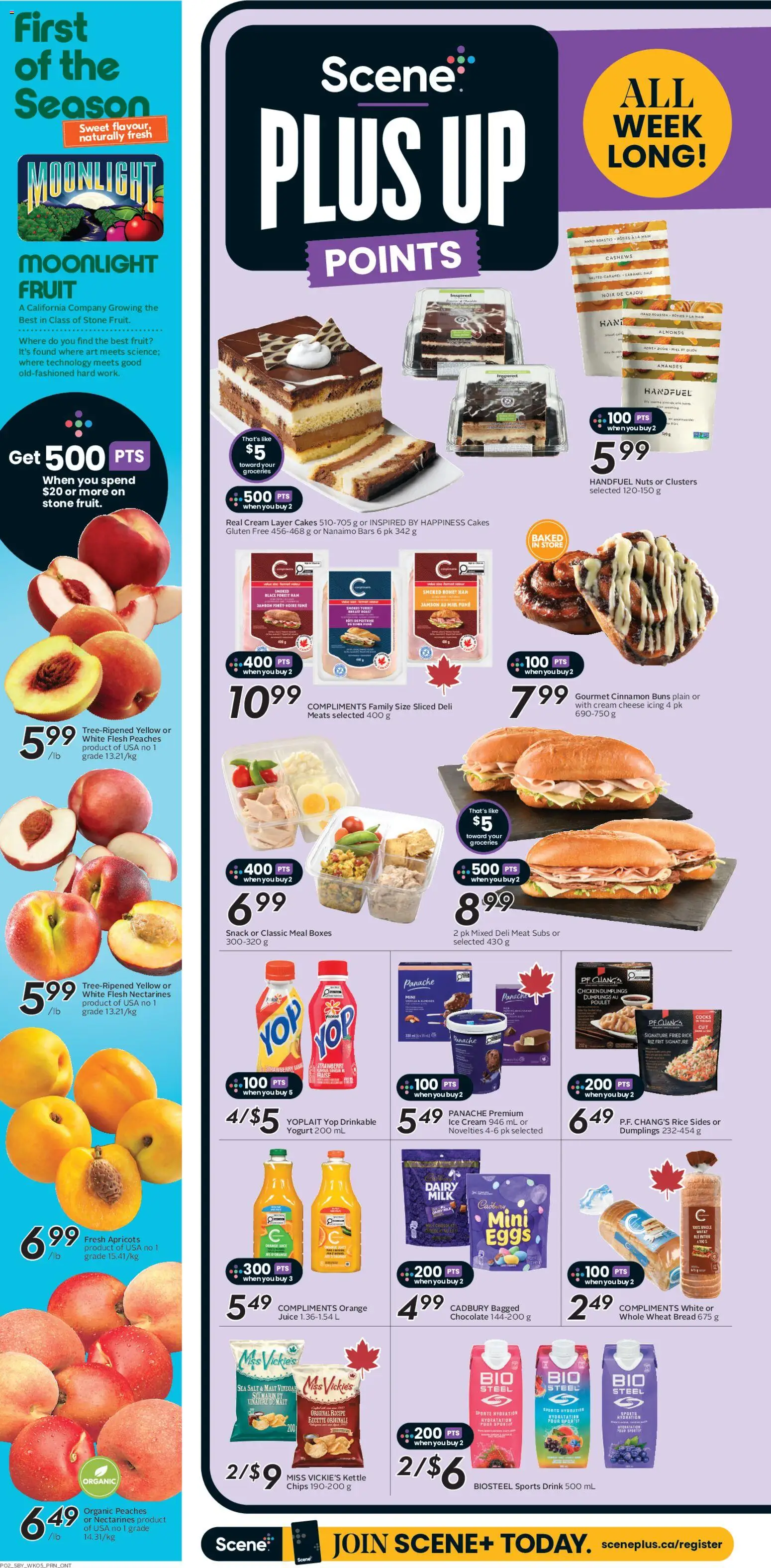 Sobeys flyer valid from 28.05.2026 | Page: 5 | Products: Nuts, Ice cream, Kettle, Bread