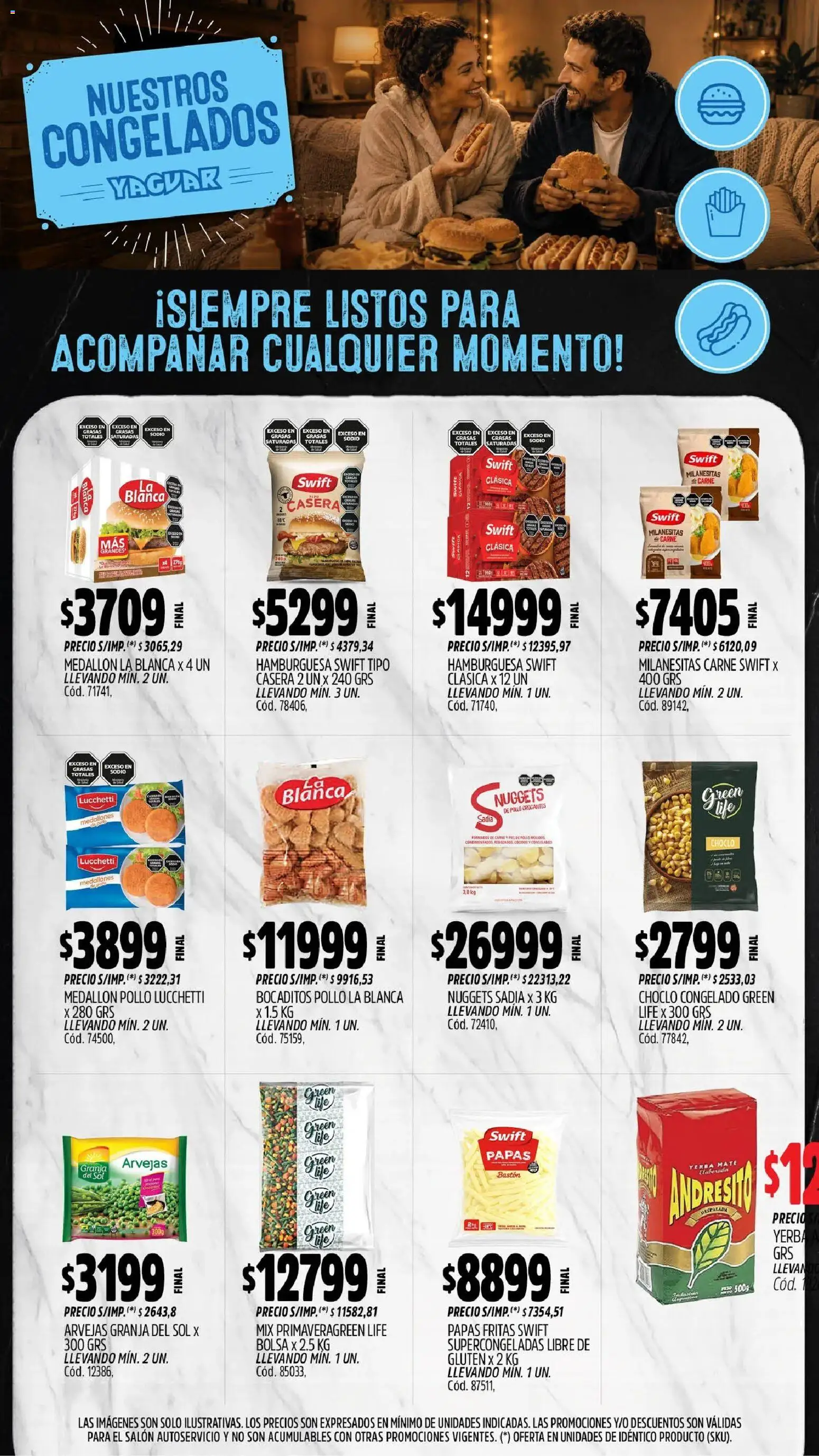Yaguar - Oferta Semanal Misiones │ válido desde el 31/08/2026 | Página: 11 | Productos: Bolsa, Choclo, Arvejas, Hamburguesa