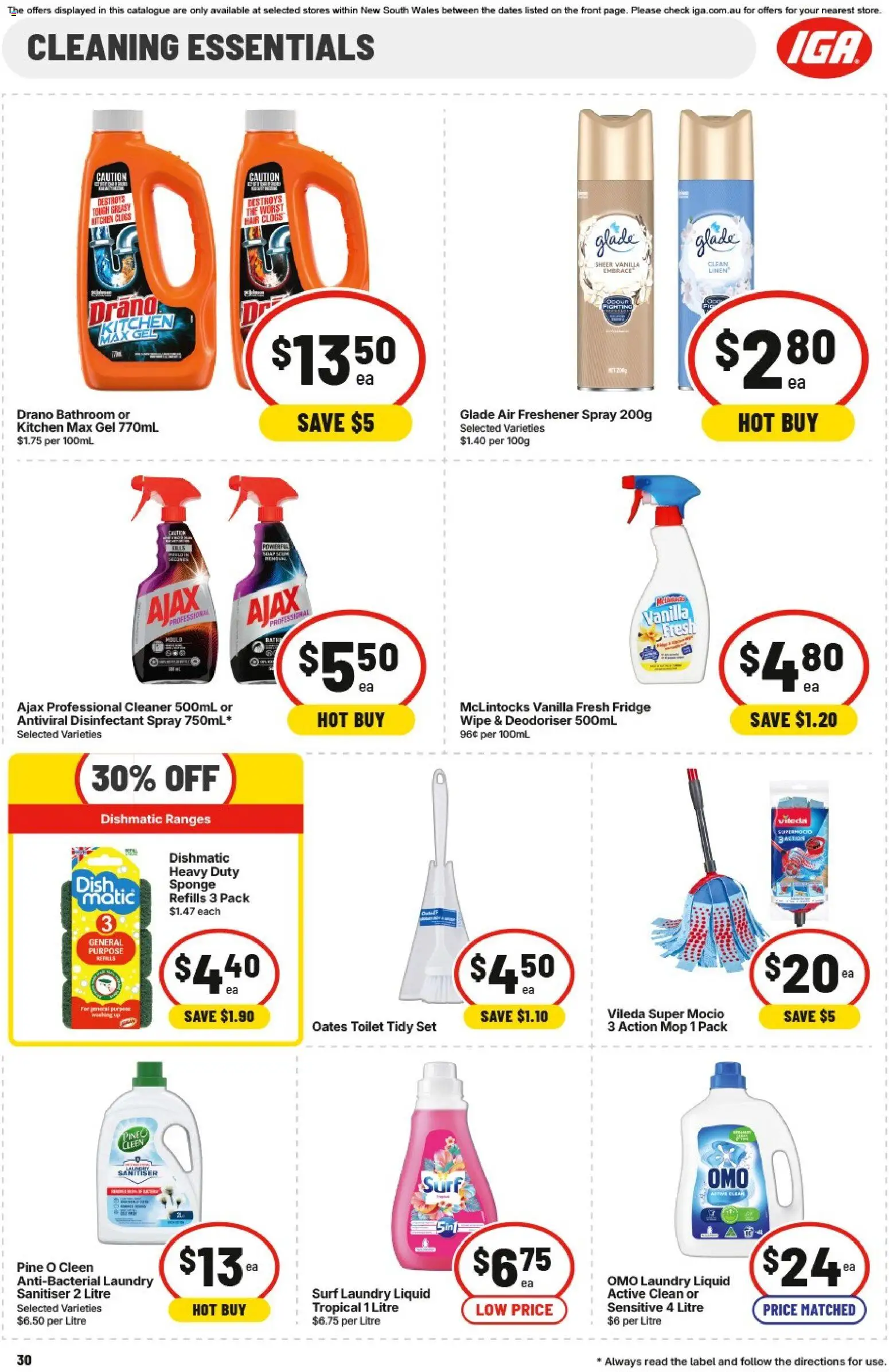 IGA catalogue - valid from 26/08/2026 | Page: 28 | Products: Food, Milk, Straws, Pear