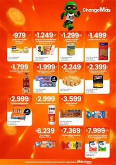 Vista previa Changomas Súper Maratón válido desde el 28/07/2026 | Página: 3 | Productos: Mani, Tomate, Chocolate, Té