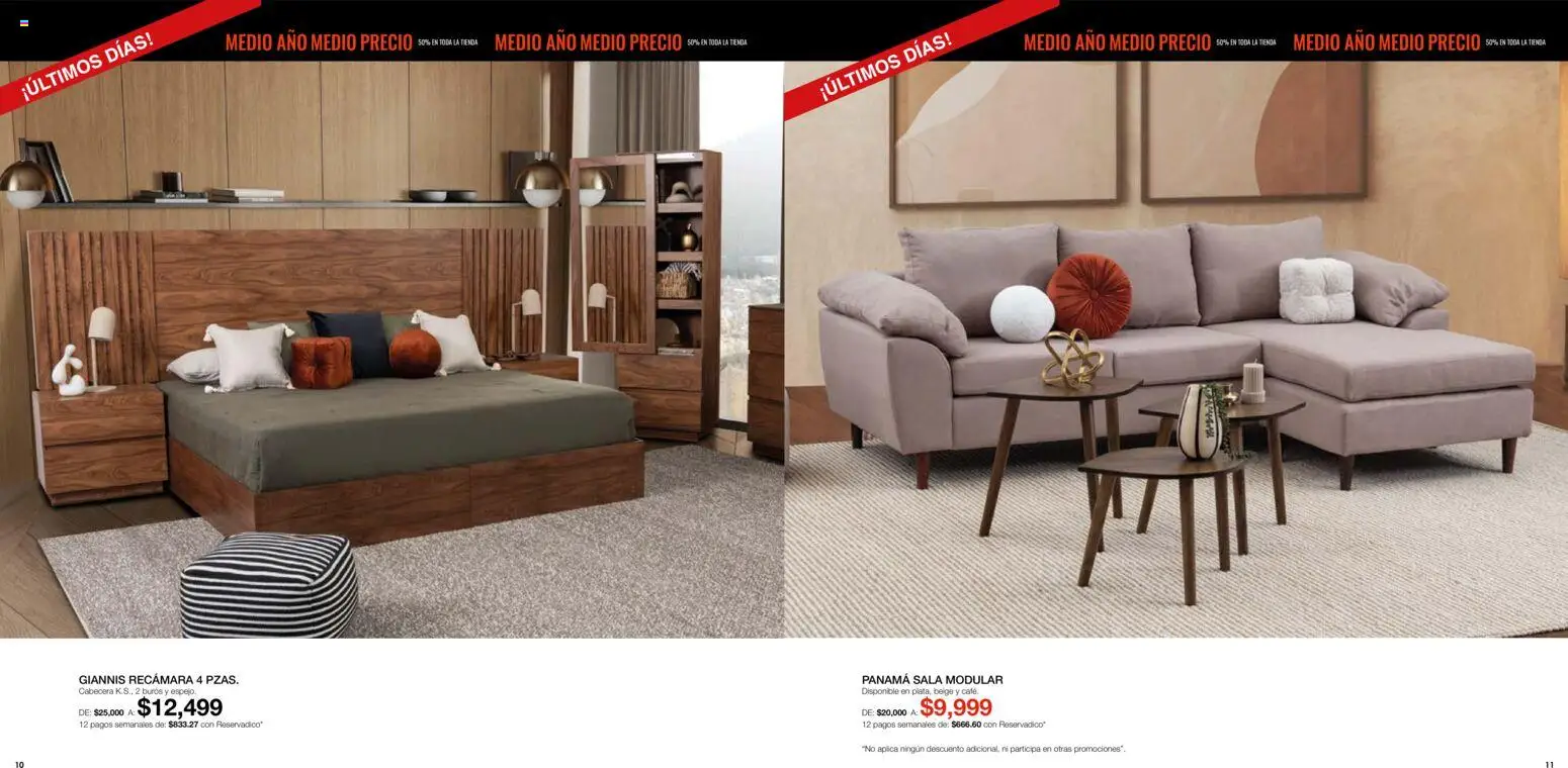 Nuevas ofertas de Muebles Dico válidas en toda la República Mexicana desde el 01/09/2026. ¡Encuentra las mejores ofertas en Muebles Dico catálogo! | Página: 6 | Productos: Cabecera, Modular, Espejo, Sala