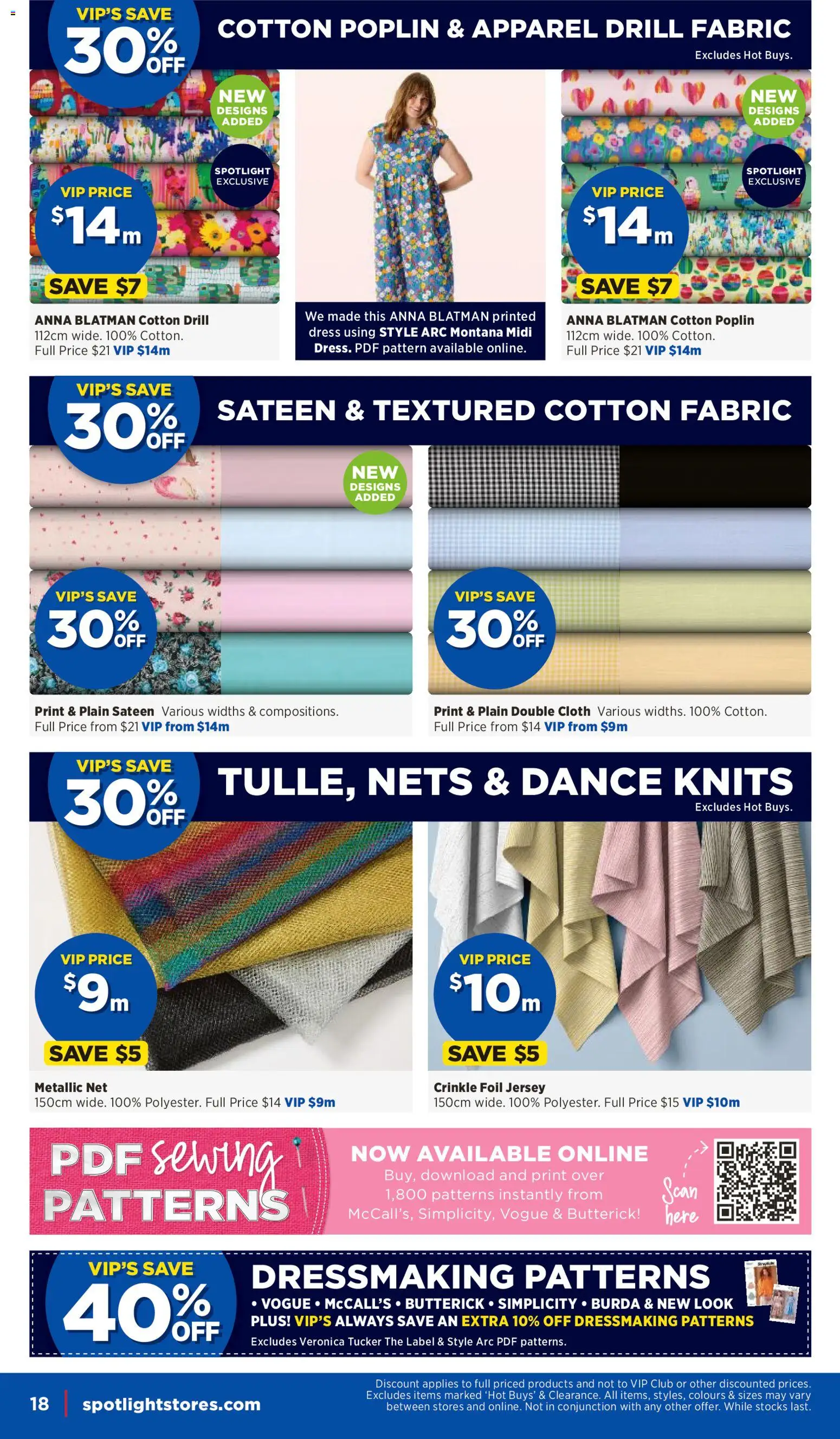 Spotlight catalogue - valid from 06/08/2026 | Page: 18 | Products: Cloth, Jersey, Dance, Foil