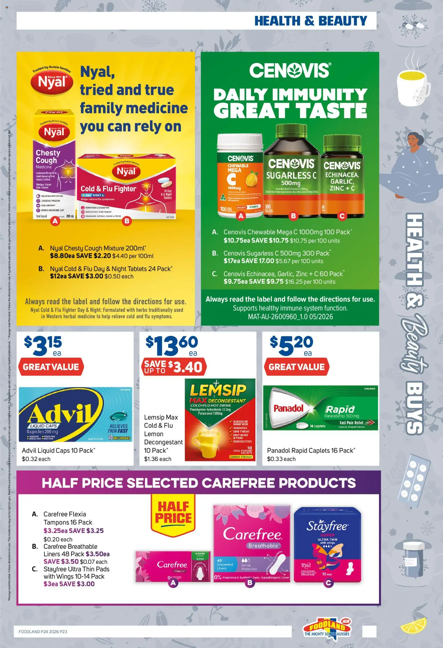 Foodland catalogue - valid from 10.06.2026 | Page: 23 | Products: Powder, Herbal, Pain relief, Zinc
