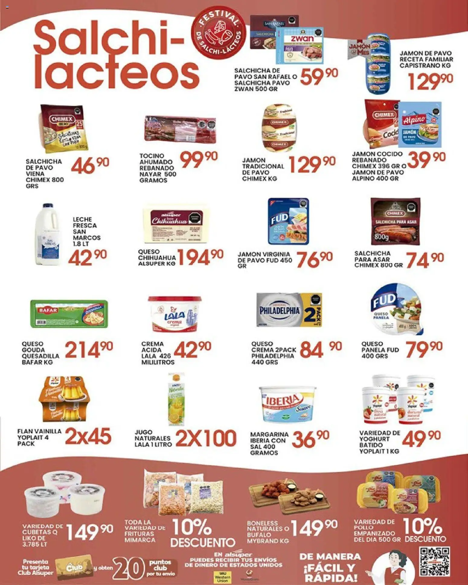 Nuevas ofertas de Alsuper válidas en toda la República Mexicana desde el 15.05.2026. ¡Encuentra las mejores ofertas en Alsuper folleto Durango! | Página: 3 | Productos: Pollo, Jamón cocido, Tocino, Crema