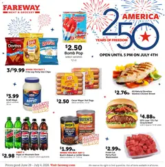 Preview of Fareway weekly ads valid from 06/29/2026