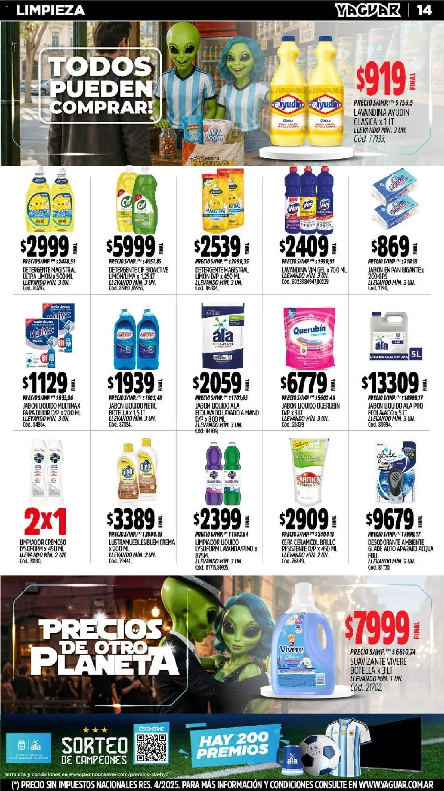 Yaguar - Oferta Semanal Parque Chacabuco │ válido desde el 06/07/2026 | Página: 15 | Productos: Jabón líquido, Jabón, Detergente, Limpiador